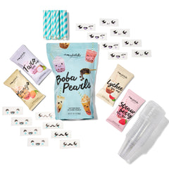 Thoughtfully kit lids shown with cups for mess-free serving at events.