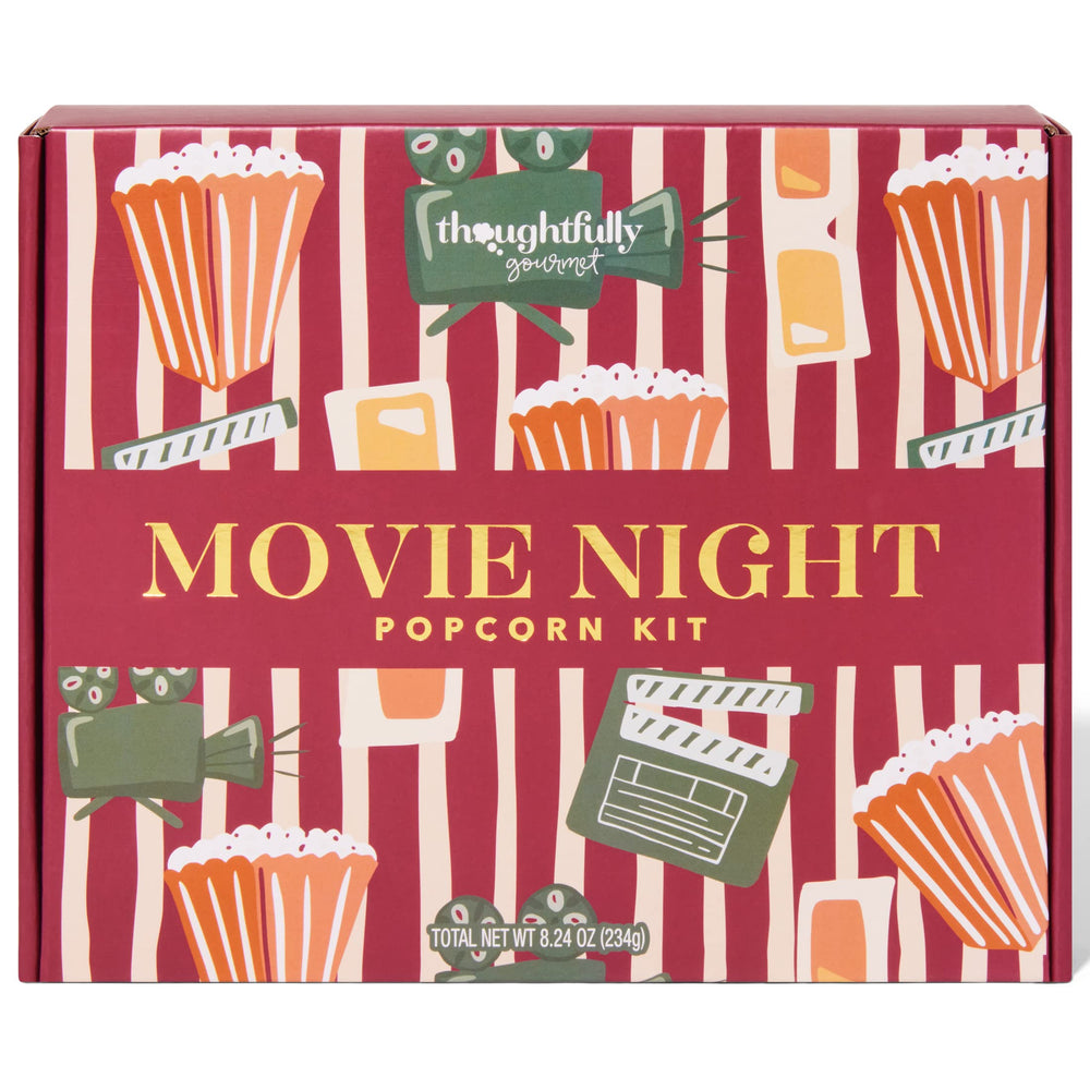 Thoughtfully Gourmet Movie Night Popcorn Gift Box makes a thoughtful movie lover gift