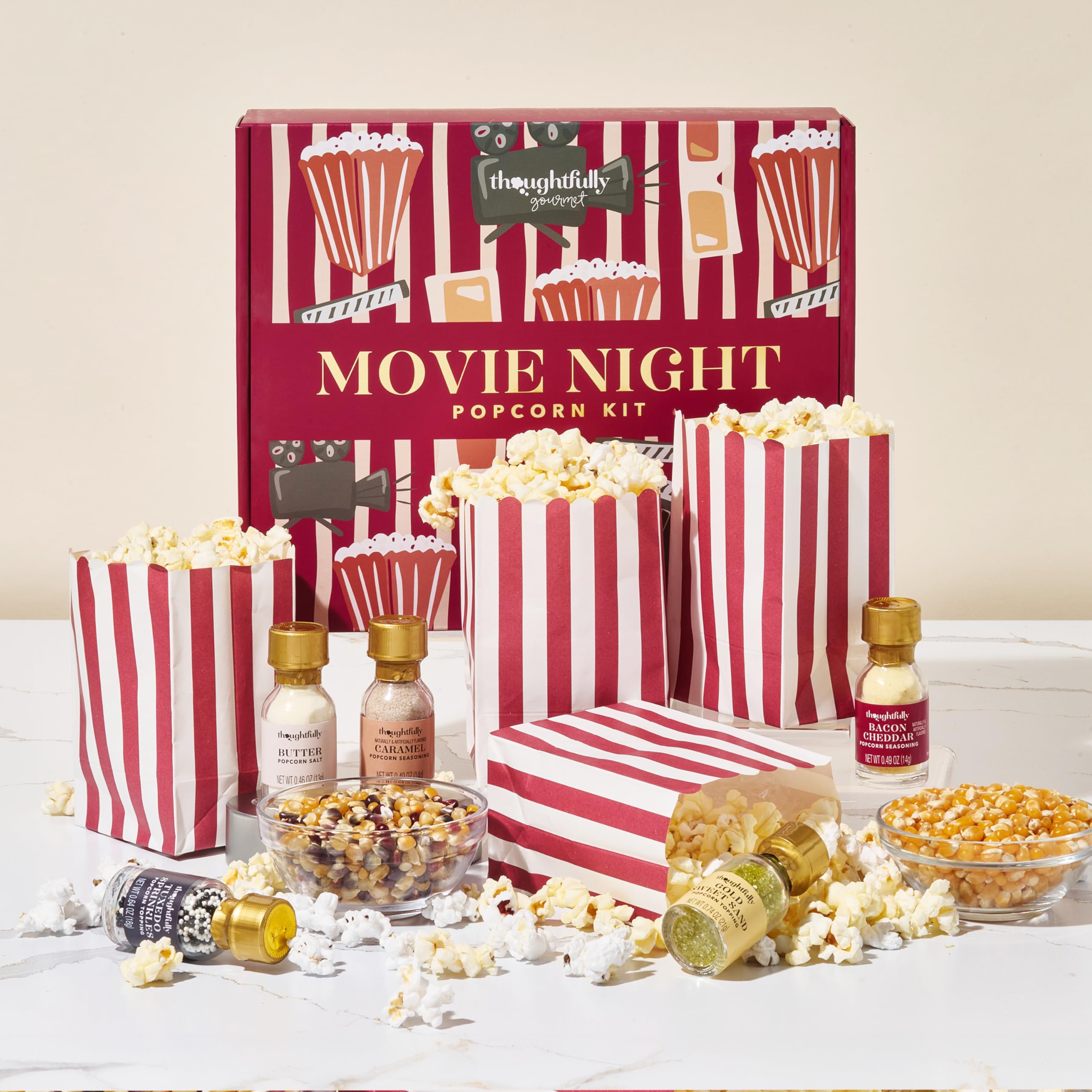 Thoughtfully Gourmet Movie Night Popcorn Set Butter Salt seasoning adds classic richness