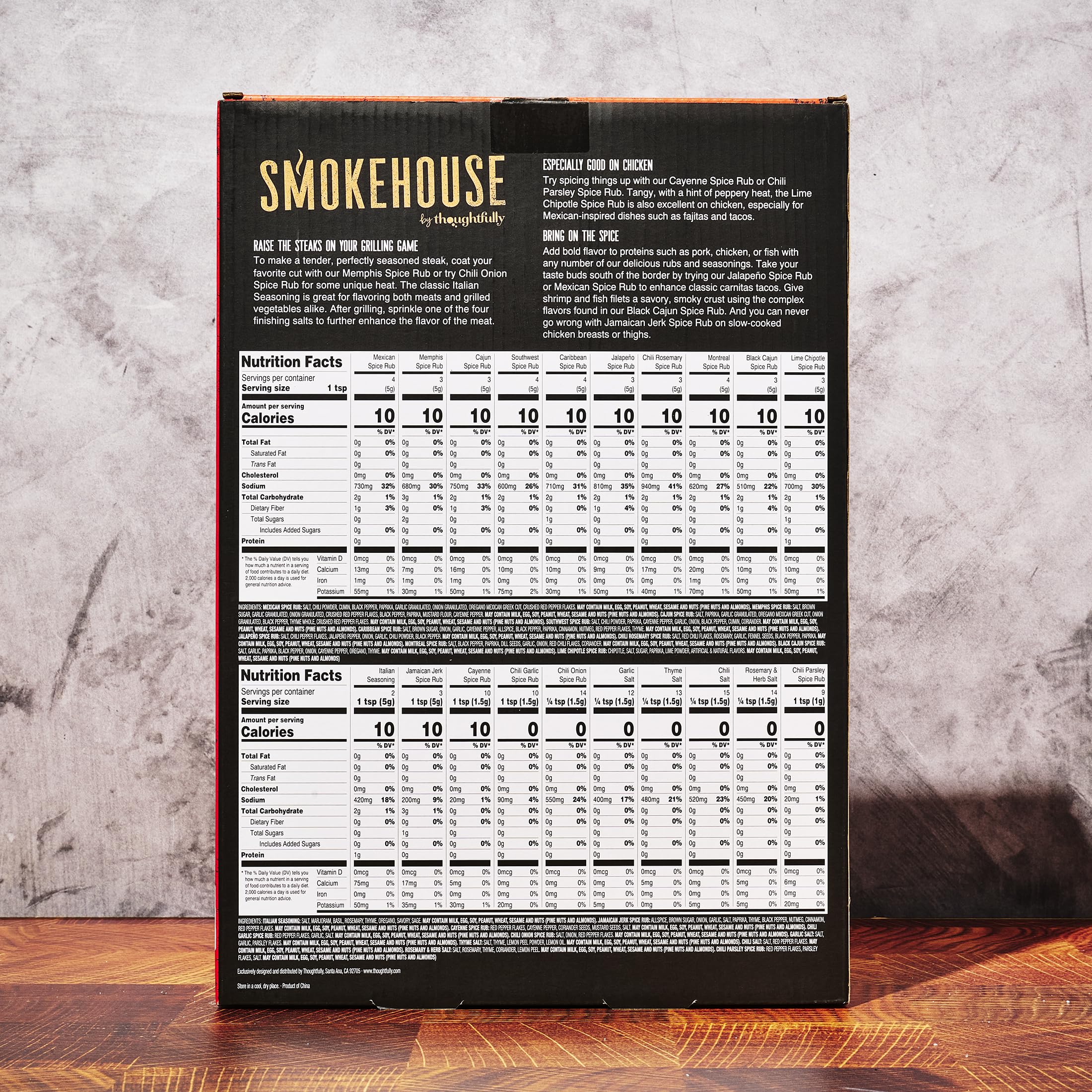 Thoughtfully Smokehouse Chili Rosemary bottle for bold roasted veggies and steaks