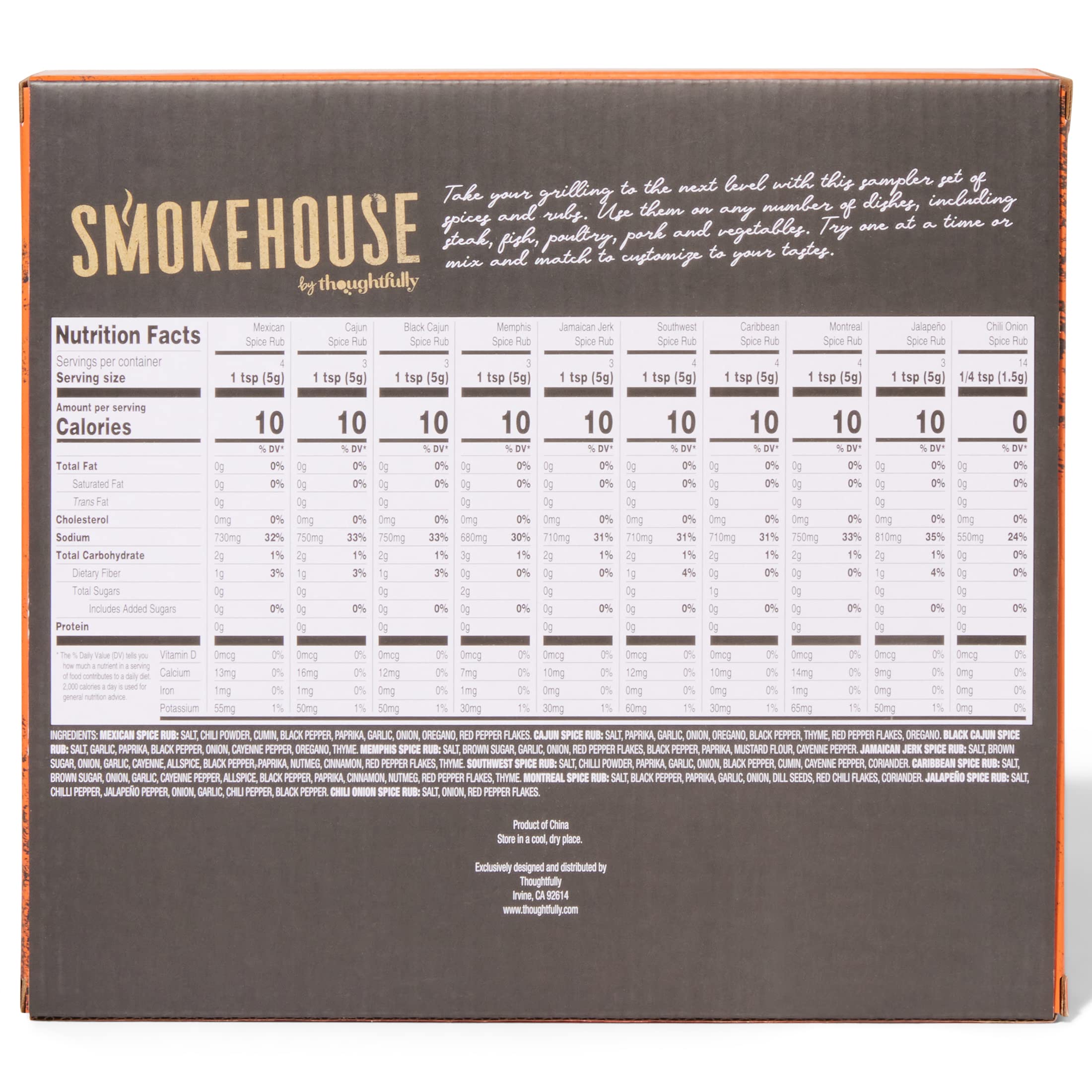 Thoughtfully Smokehouse Caribbean flavor adds tropical notes to seafood and meat