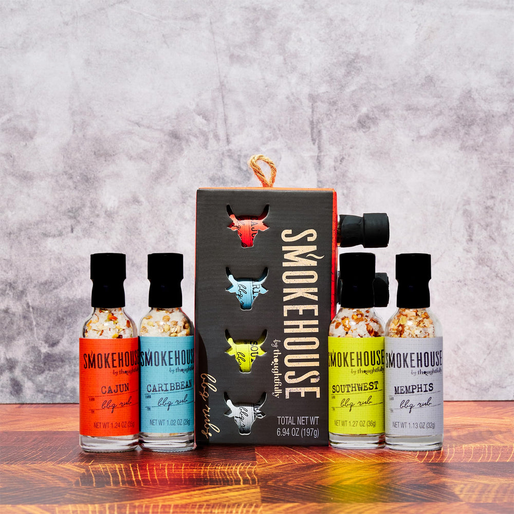 Thoughtfully Smokehouse gift set packaging ideal for grilling enthusiasts