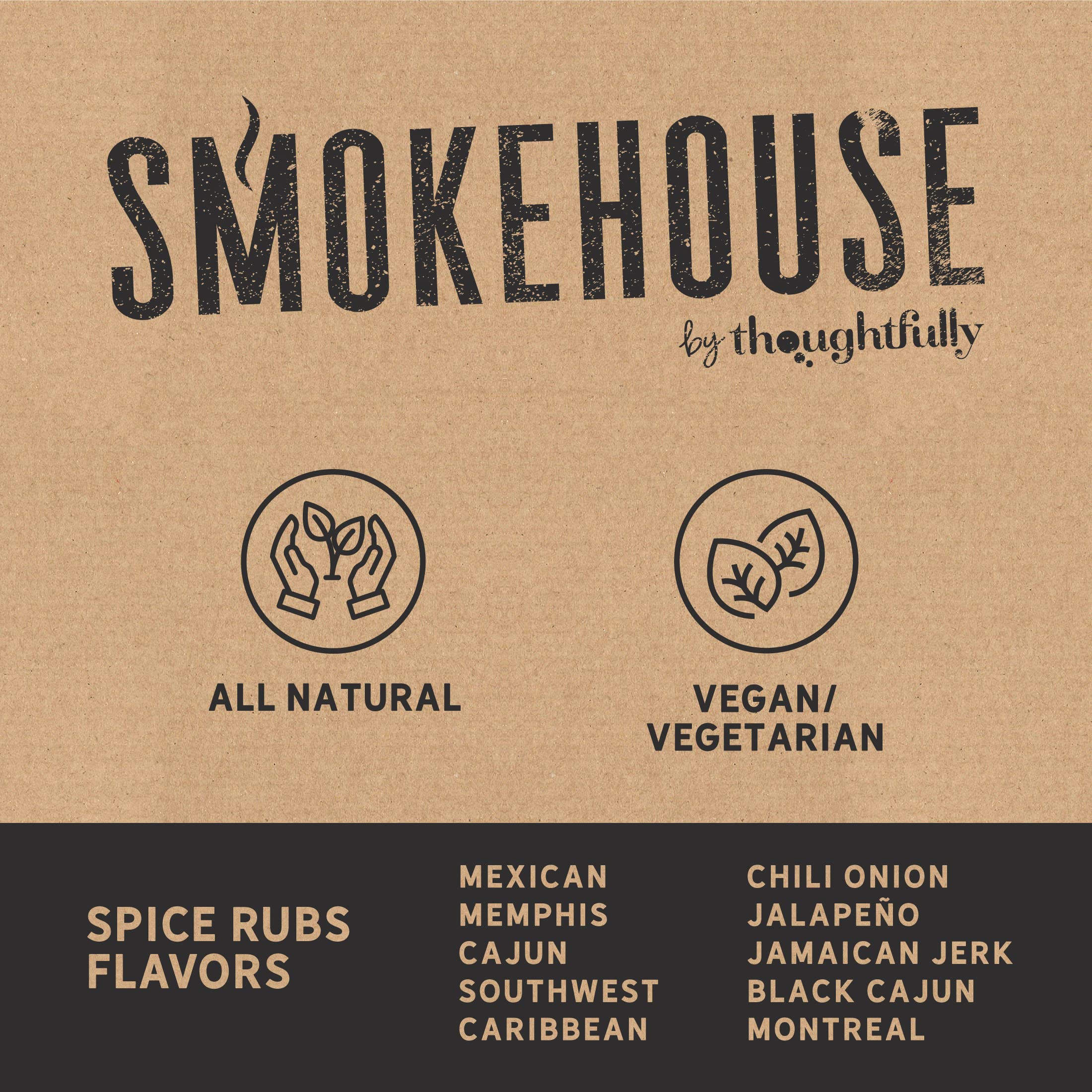 Thoughtfully Smokehouse grill night setup shows ready-to-use spice rubs for grilling