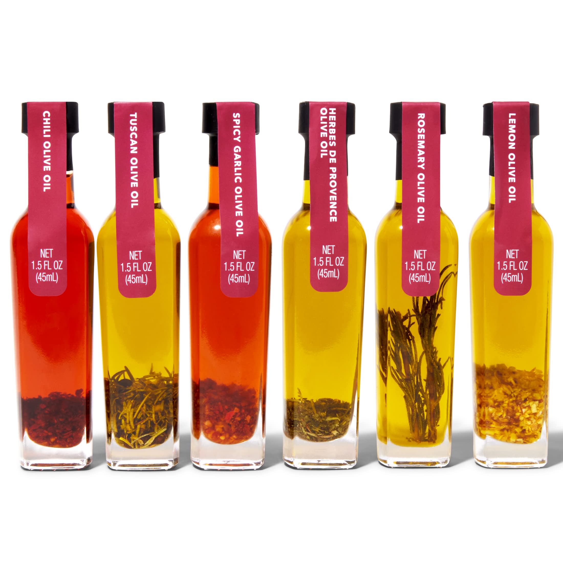 Thoughtfully rosemary-infused olive oil bottle enhances roasted vegetables.