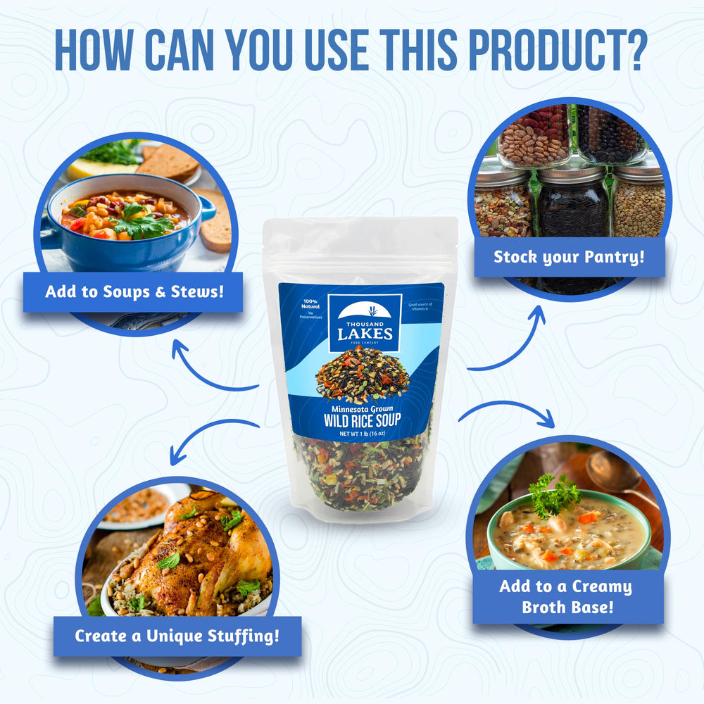 Thousand Lakes Fat-Free Soup Base emphasizes clean, low-sodium flavor for everyday meals.