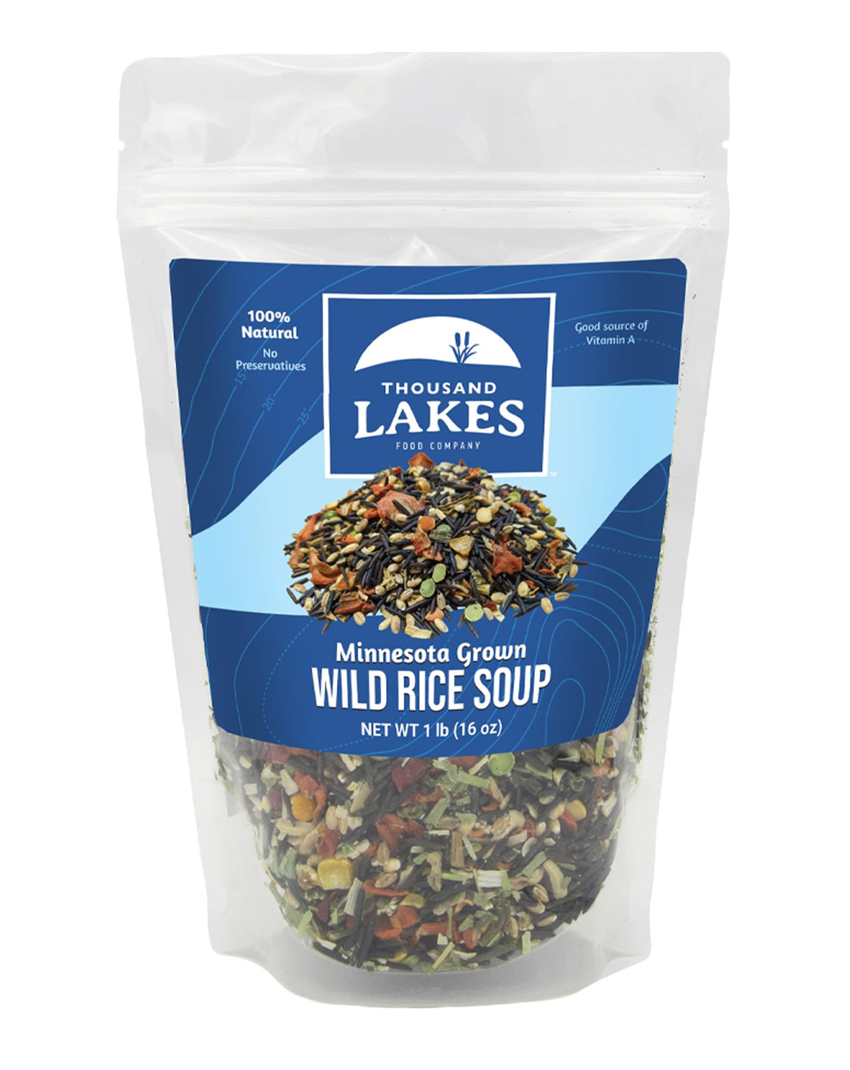 Thousand Lakes Minnesota Wild Rice Soup Mix Pack for a hearty, fat-free meal option.