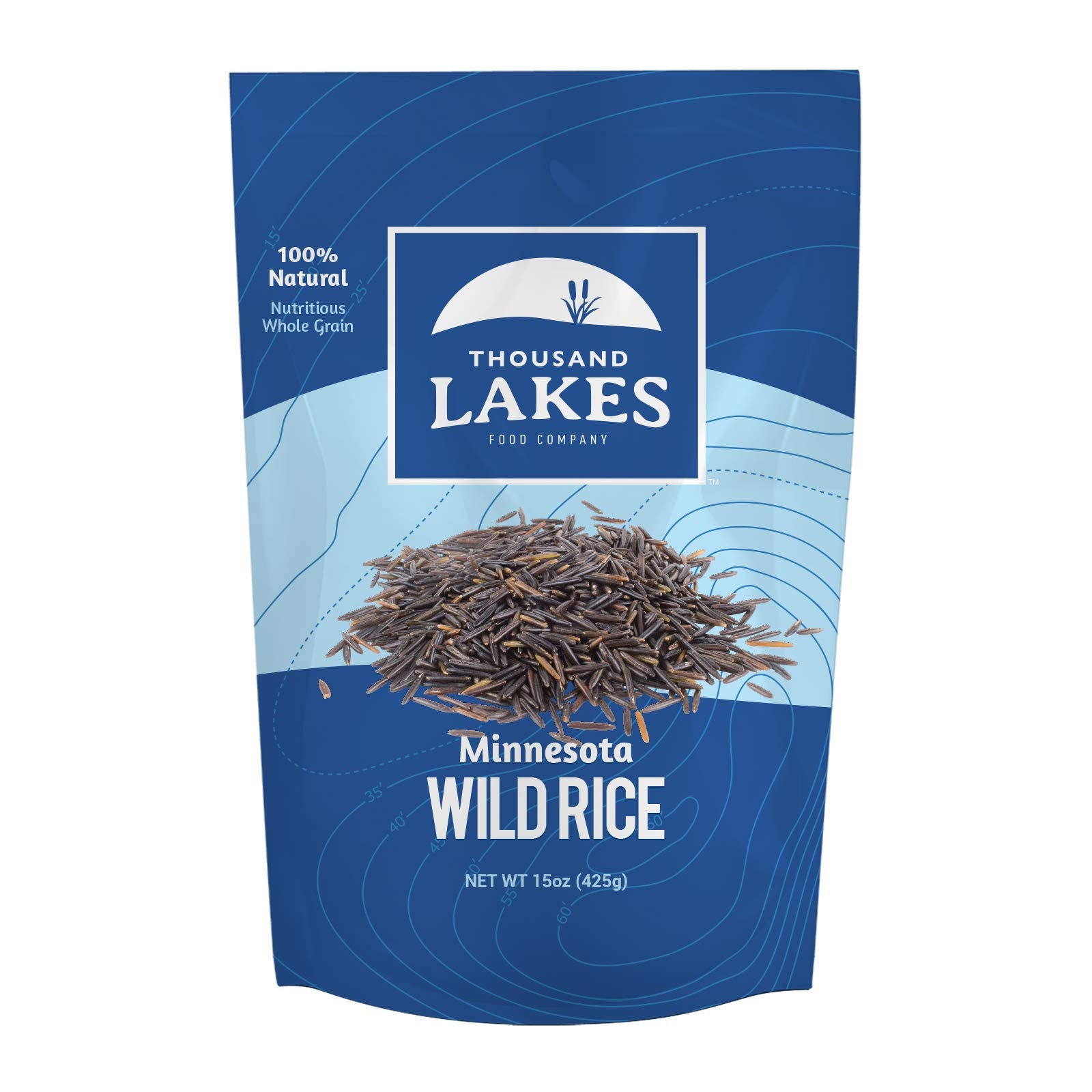 Thousand Lakes wild rice 15oz package, versatile protein-rich side