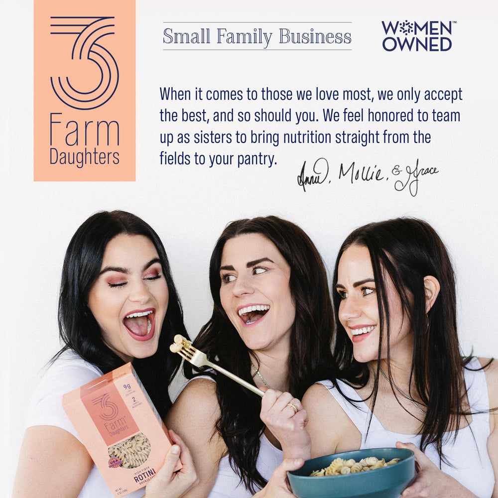 Three Farm Daughters ready-to-serve pasta, perfect for quick weeknight dinners.