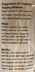 Three Ladies rice sticks raw pack for versatile meal prep.