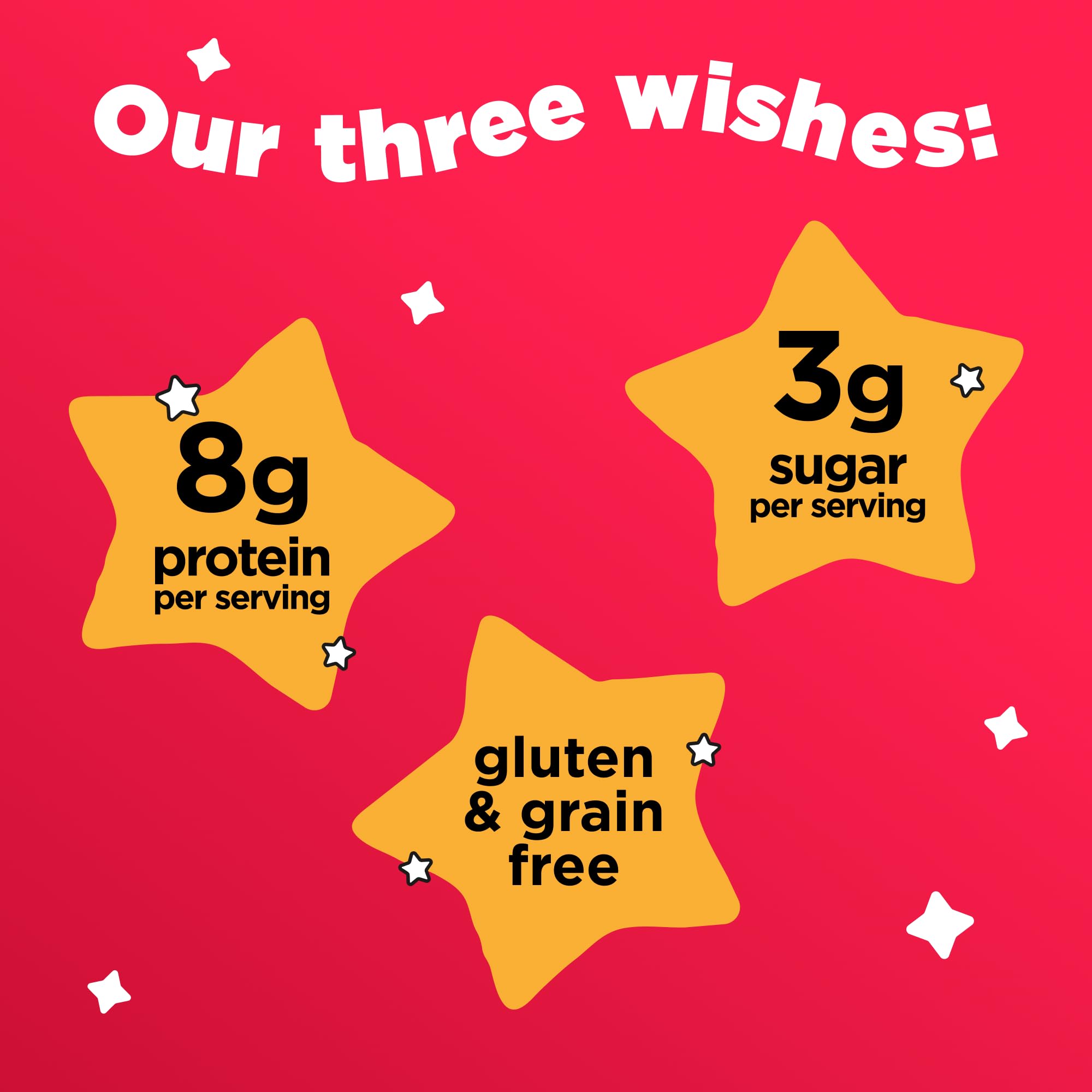 Three Wishes Fruity Grain-Free Cereal ingredients close-up showing plant-based components
