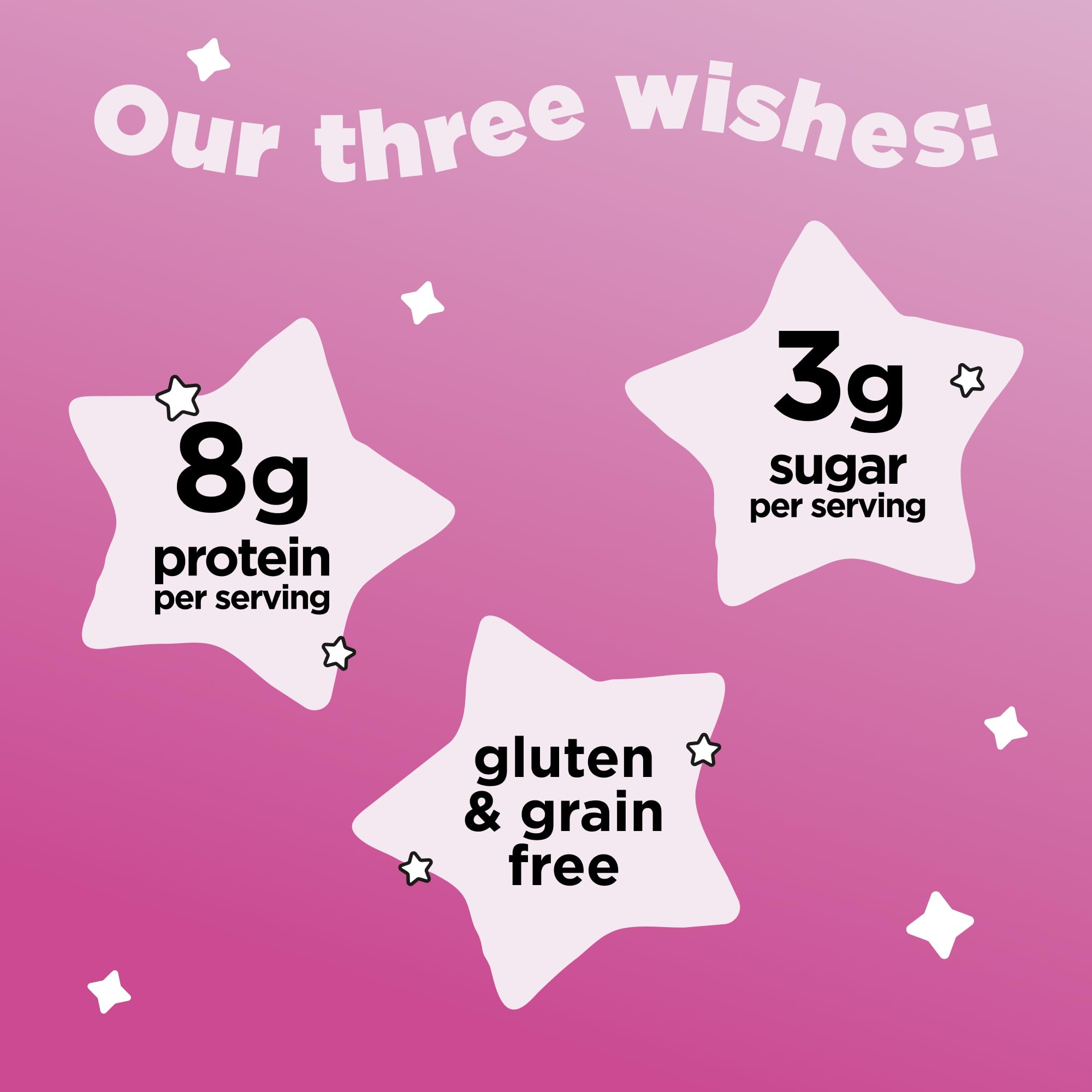 Three Wishes Marshmallow cereal bowl ready for a protein-packed breakfast.