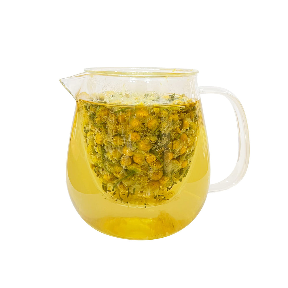 Tian Hu Shan Chamomile aromatics bring fresh apple-like notes and gentle sweetness.