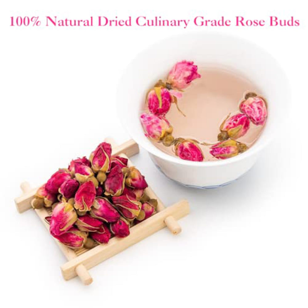 Tian Hu Shan infusion shows pale pink color and fragrance.