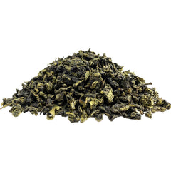 Aromas of roasted nuts and floral notes rise from Tian Hu Shan Tie Guan Yin.