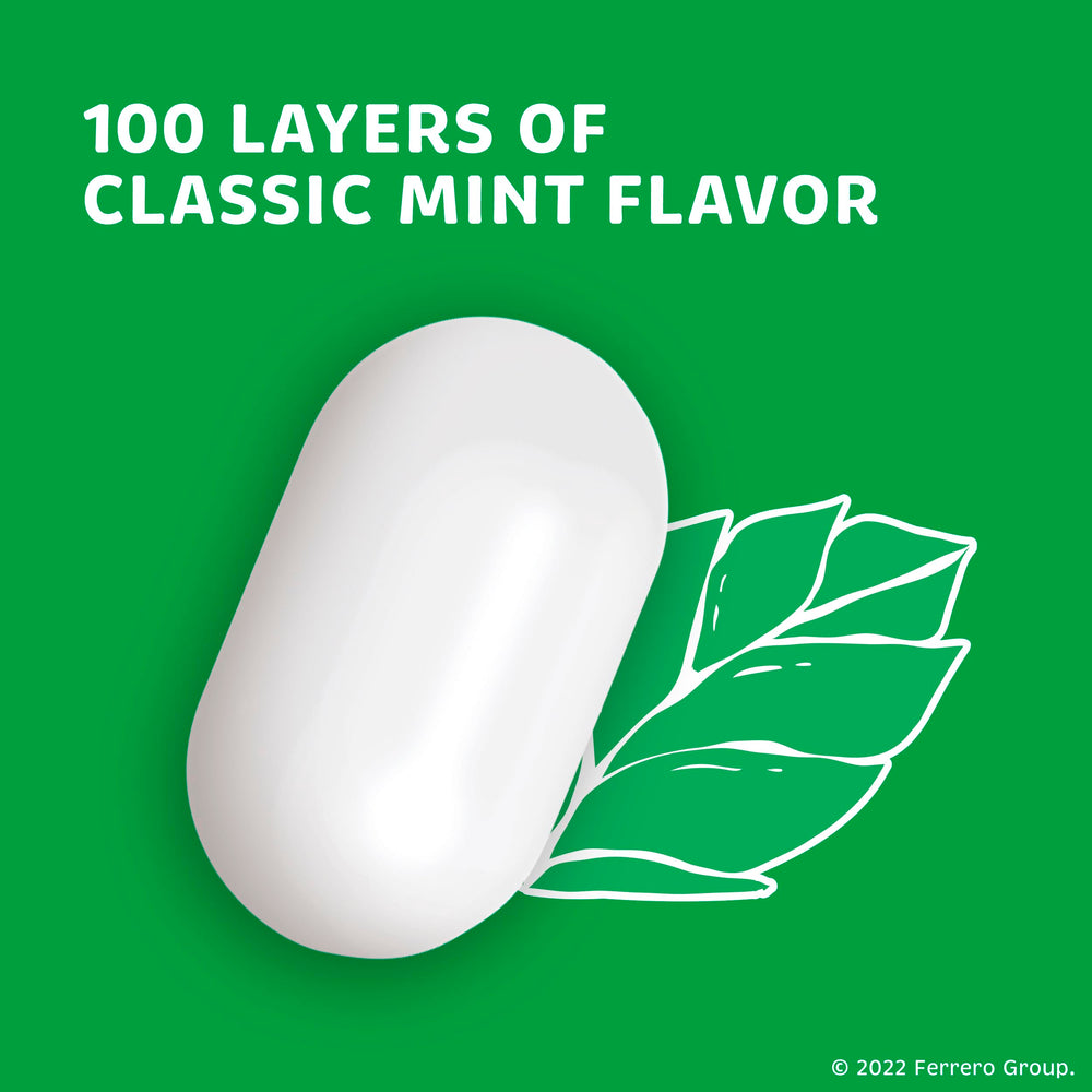 After-dinner Tic Tac mints for quick refreshment.