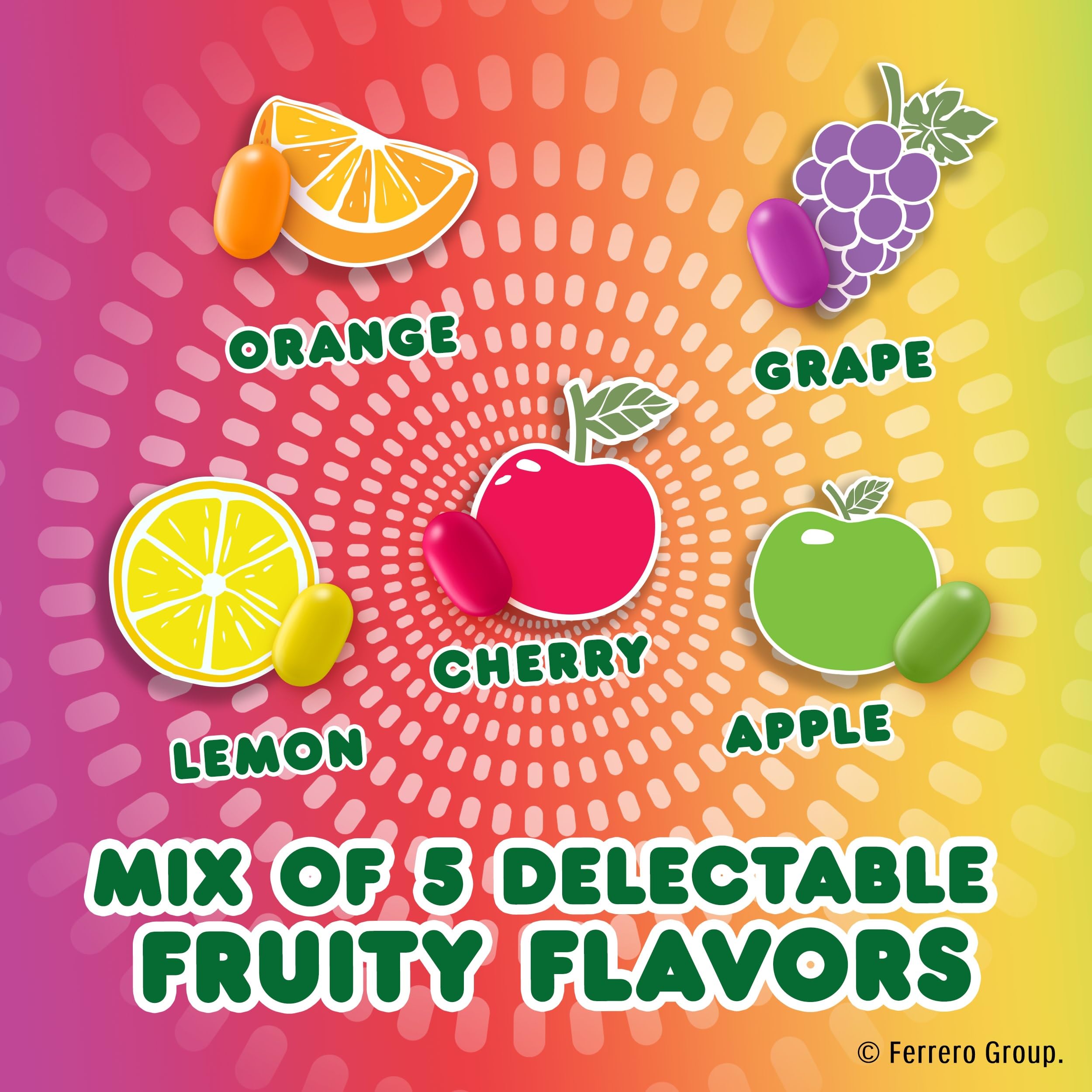 TIC TAC CHEWY Fruit Adventure apple flavor in a vivid chewy bite.