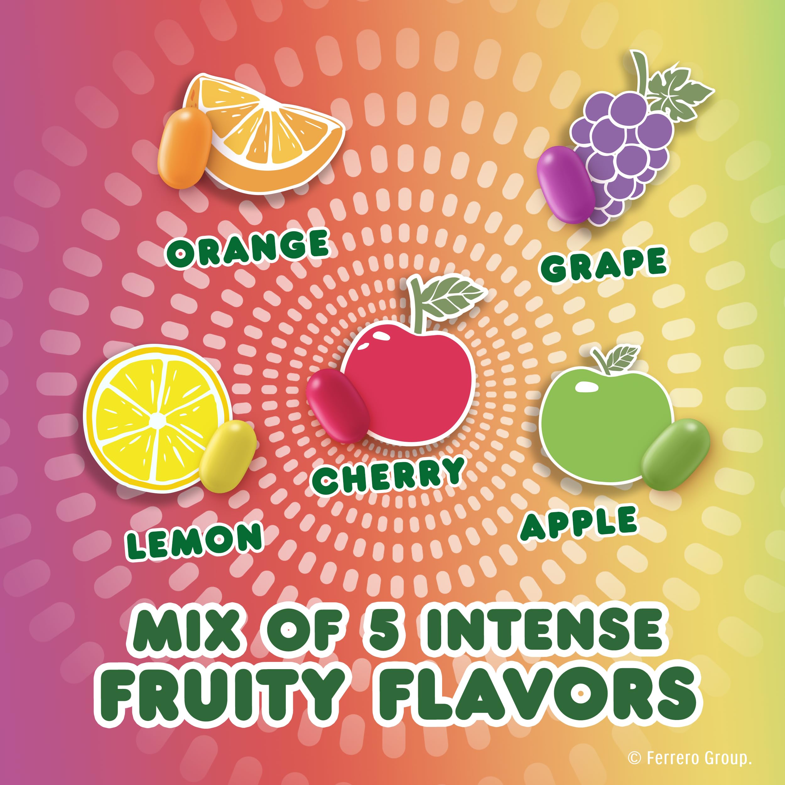 Tic Tac Chewy Fruit Adventure lemon piece with tangy, refreshing look.