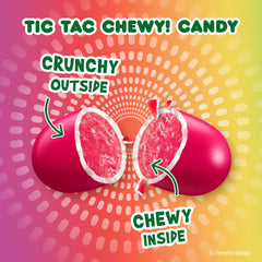 Tic Tac Chewy Fruit Adventure orange piece, bright color and zesty promise.