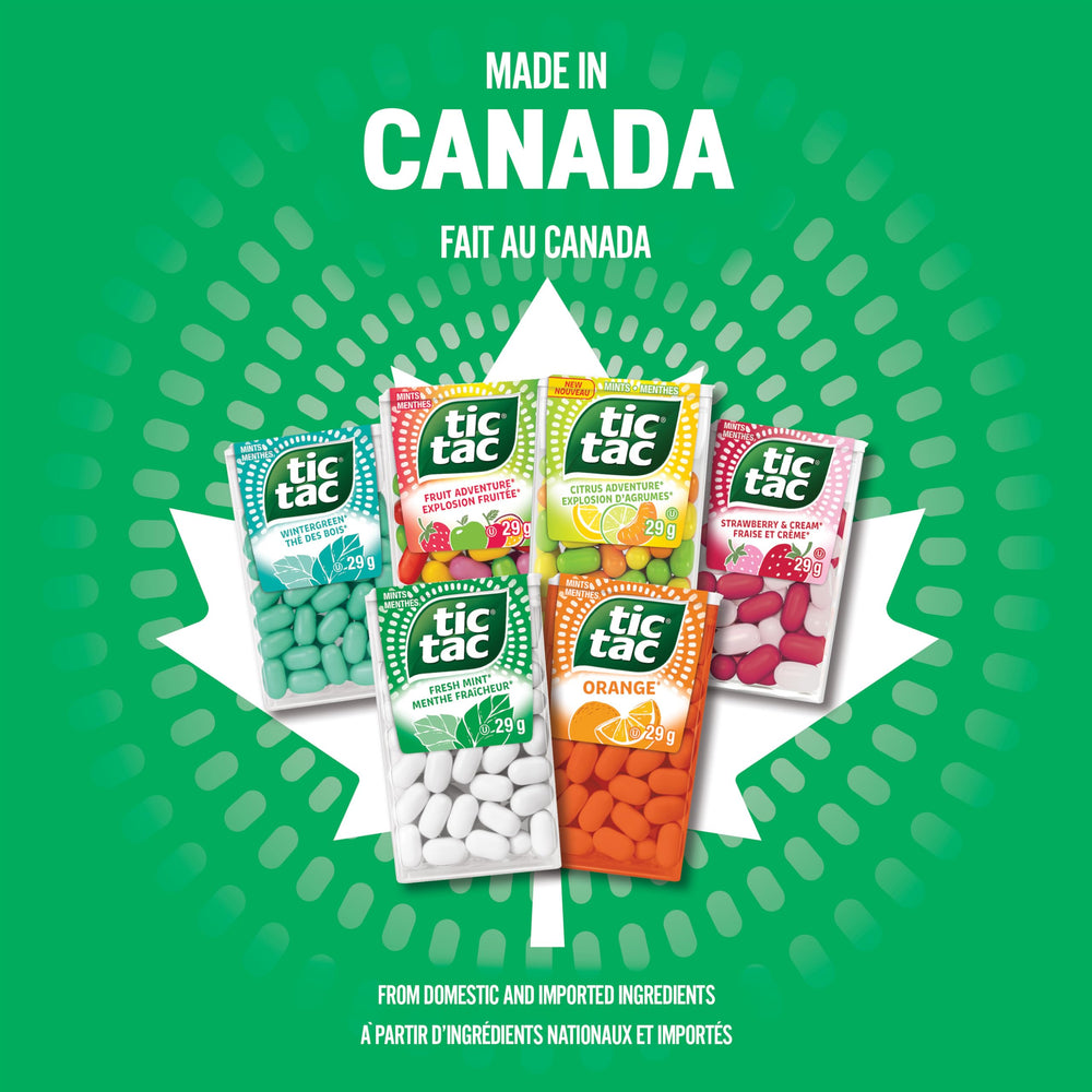 Tic Tac Fresh Mint 100-layers piece delivers layered mint flavor