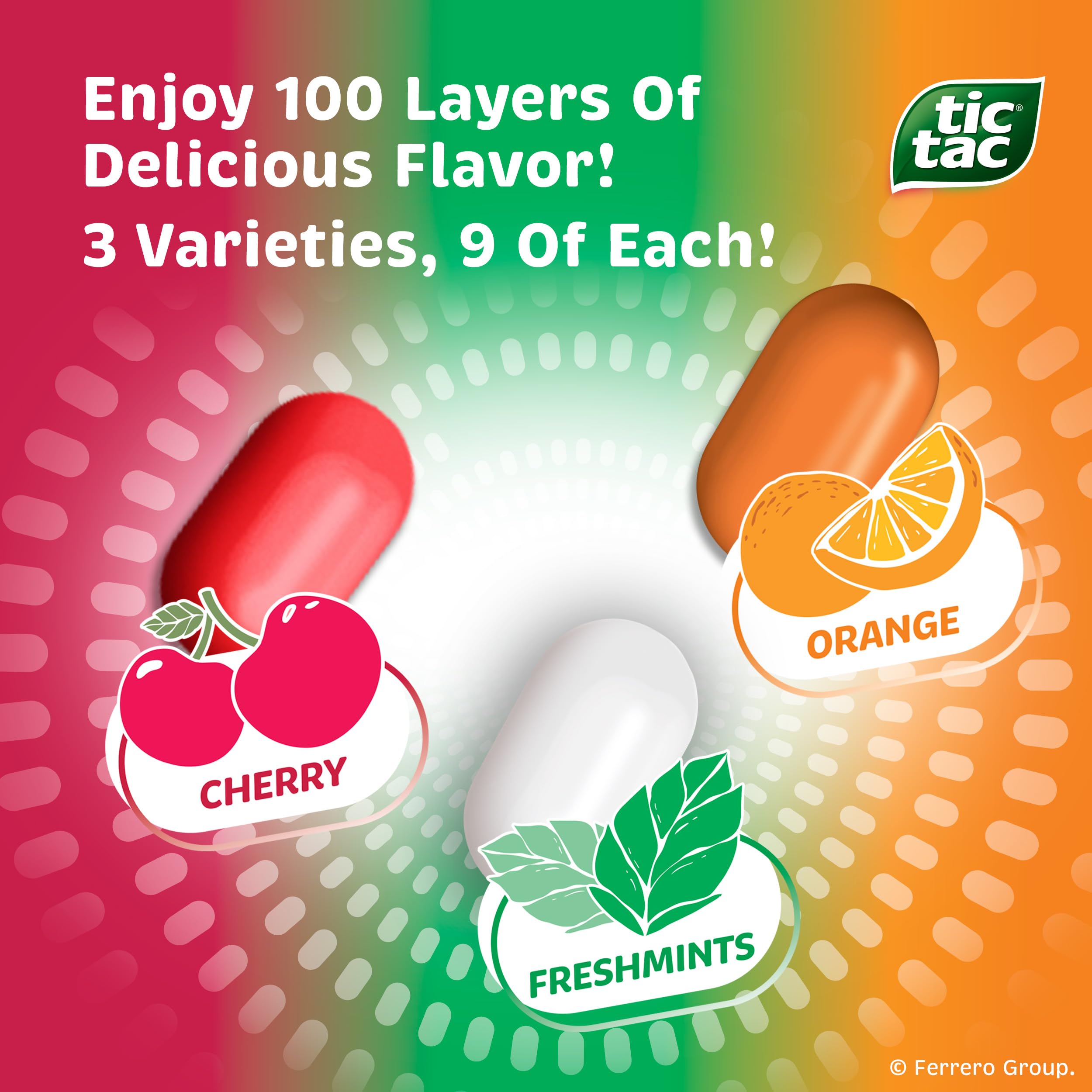 Tic Tac Freshmint packs for classic refreshing mint flavor for daily use