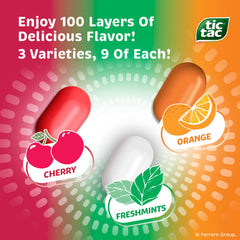 Tic Tac Freshmint packs for classic refreshing mint flavor for daily use