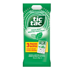 Tic Tac Fresh Mint vanilla-shell close-up showing crisp flavor for quick refresh
