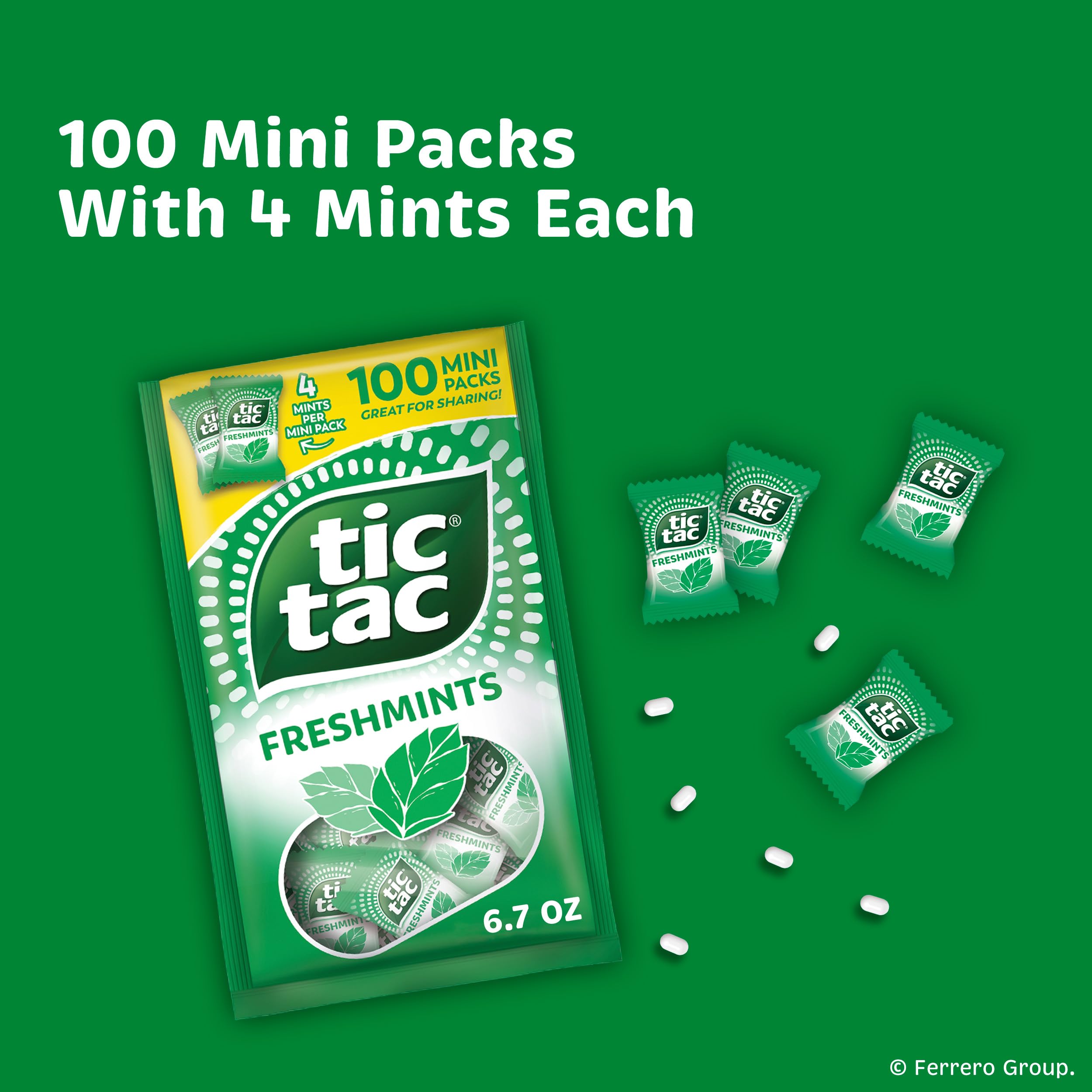 Tic Tac Freshmints classic mint flavor evokes familiar refreshment