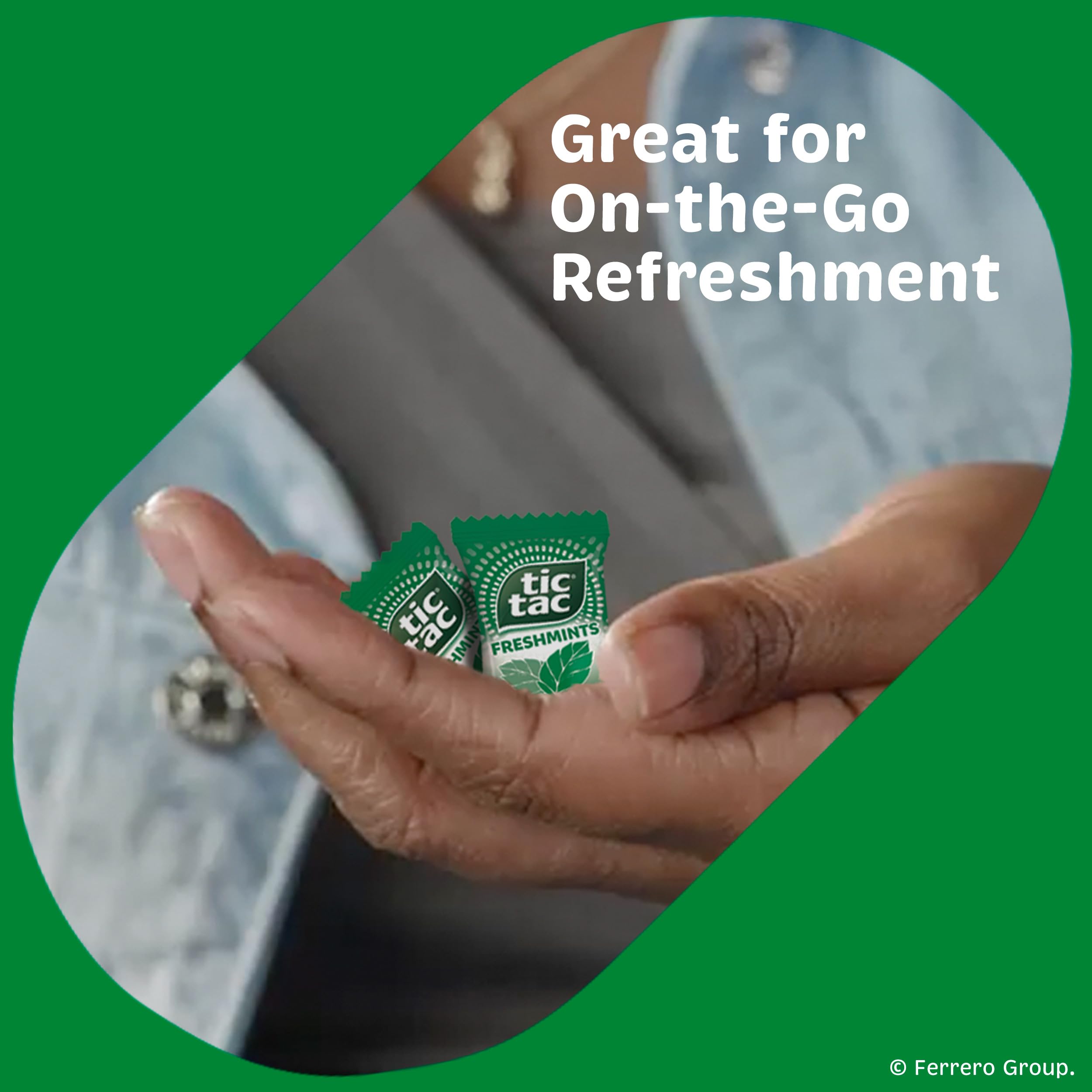Tic Tac Freshmints gluten-free and low-calorie mints for light snacking
