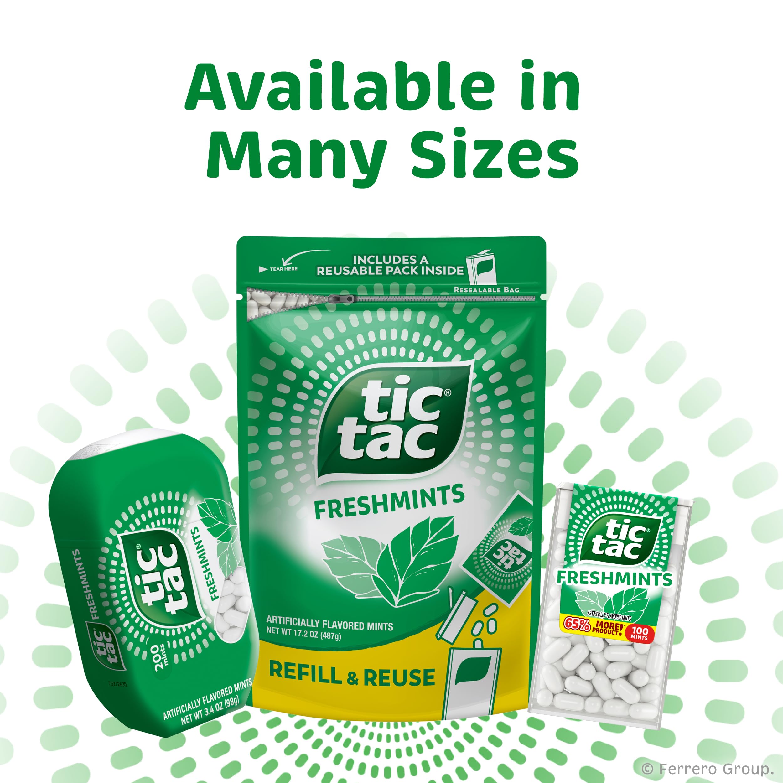 Tic Tac Freshmints holiday gift-ready pack on display