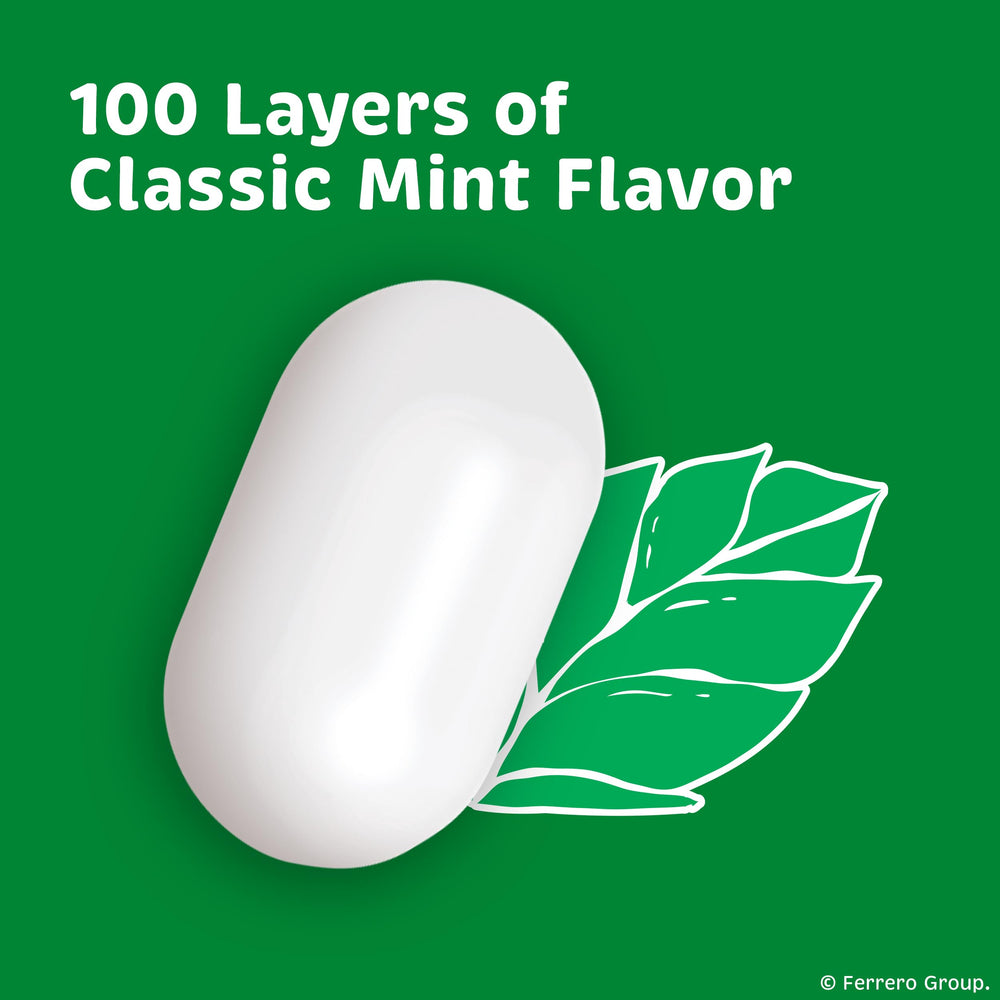 Tic Tac Freshmints pocket-pack held in hand for portable freshness