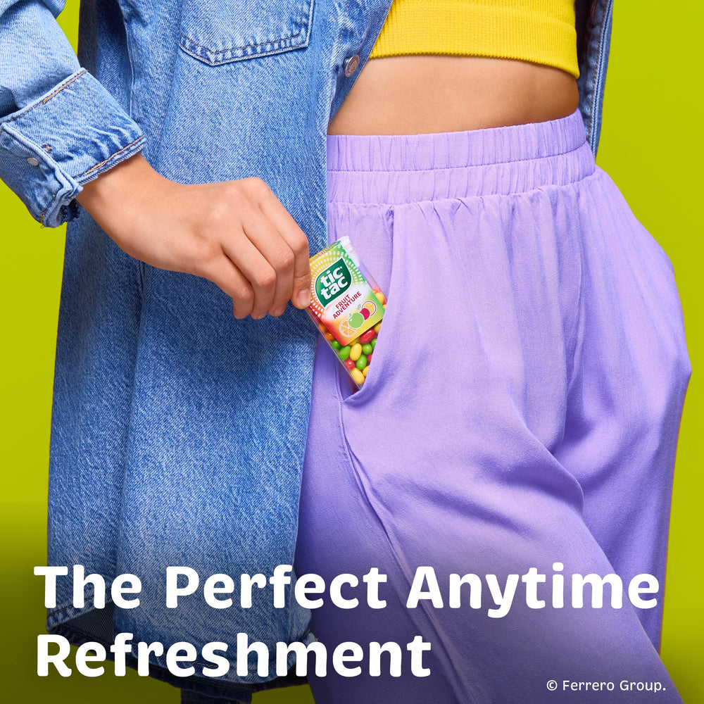 Tic Tac Fruit Adventure gift-ready packaging ideal for stocking stuffers and treats.