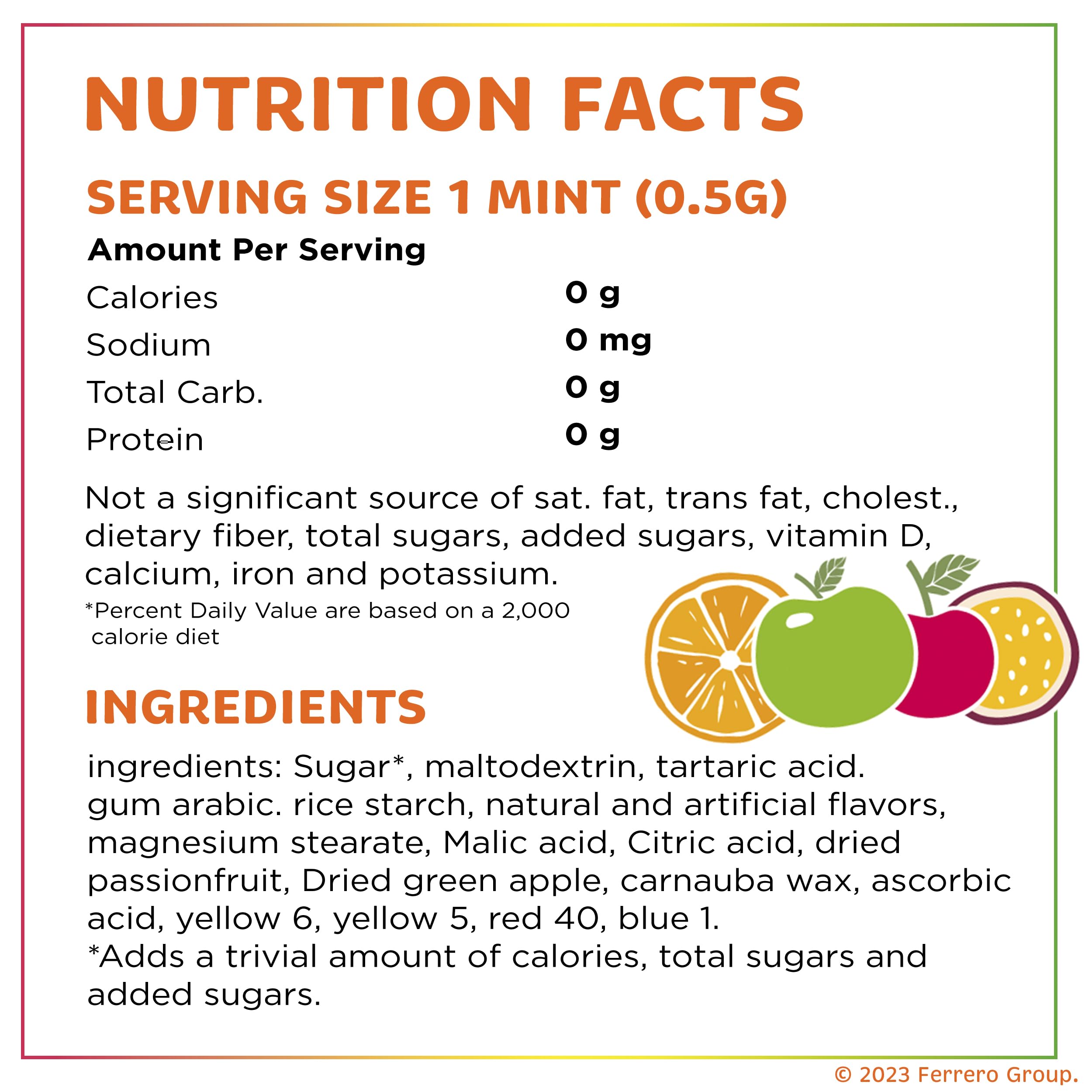 Tic Tac Fruit Adventure refillable 1-ounce pack, portable mint dispenser.