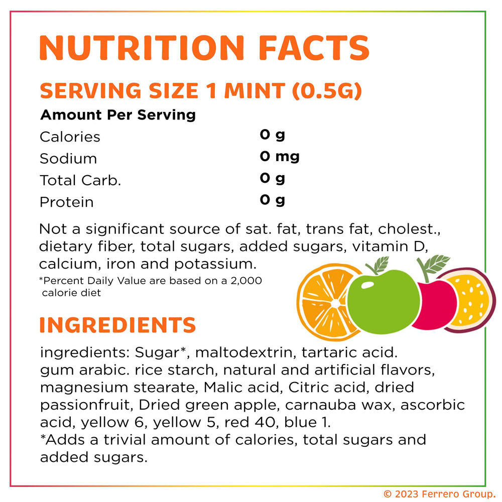 Tic Tac Fruit Adventure refillable 1-ounce pack, portable mint dispenser.