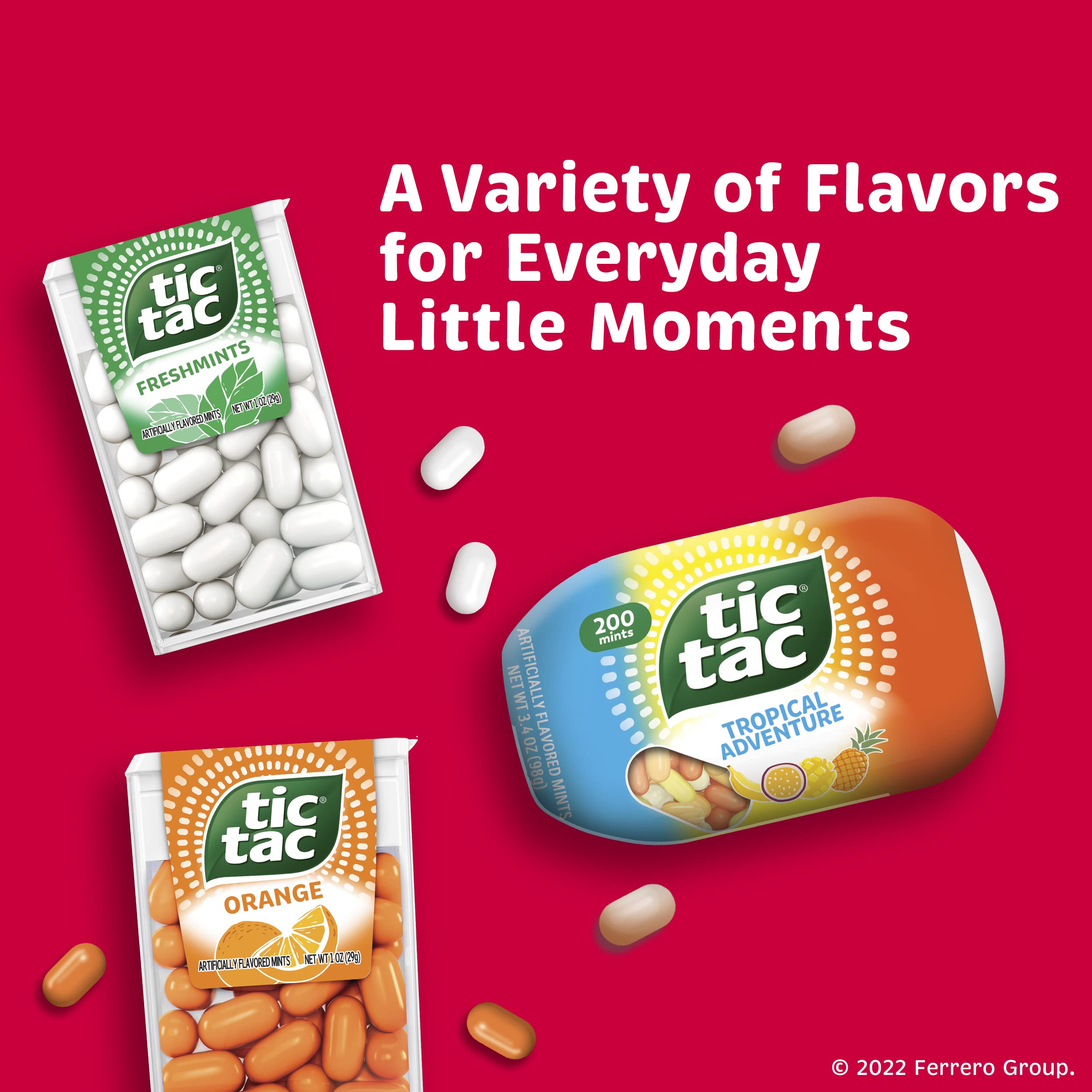 Tic Tac Strawberry & Cream mints gluten-free and GMO-free.