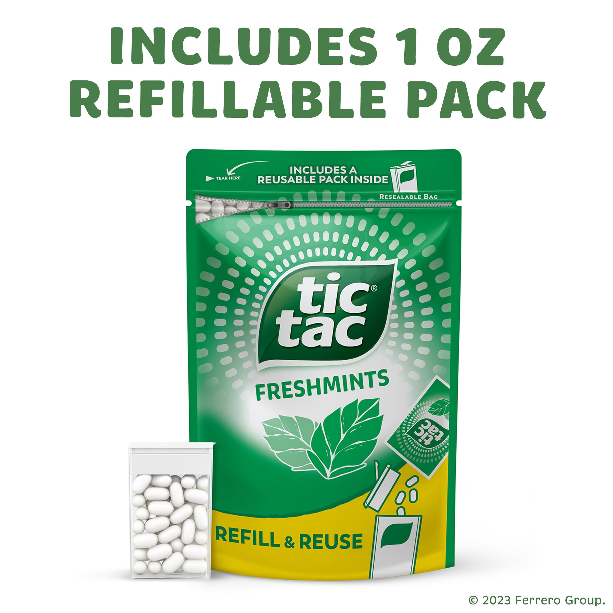 Gluten-free and non-GMO Tic Tac mints for versatile enjoyment.