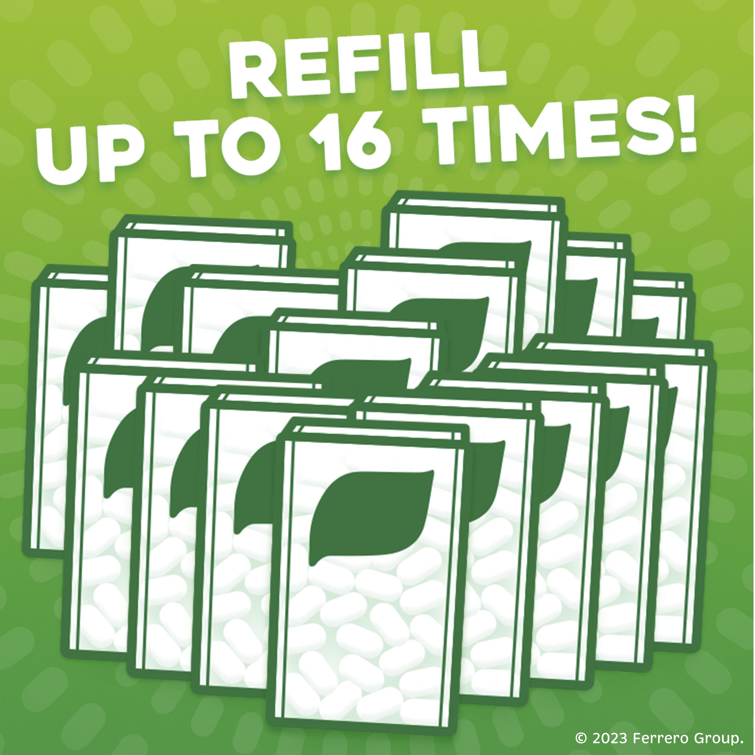 Holiday gift-ready Tic Tac packaging in a tray.