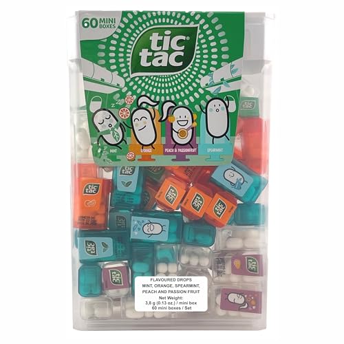 TIC TAC mint mini boxes for quick, cool breath on the go.