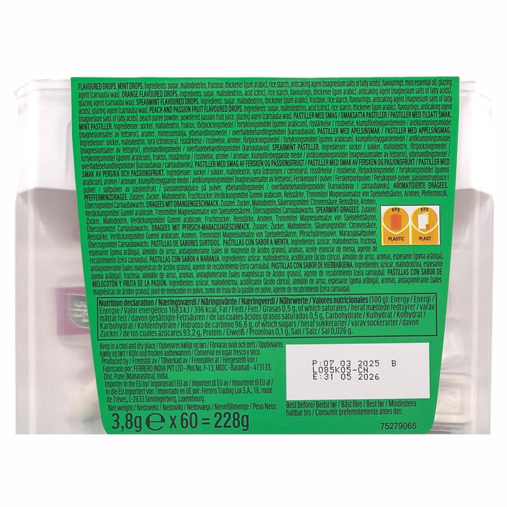 TIC TAC passion fruit mini boxes add tropical flair in portable packs.