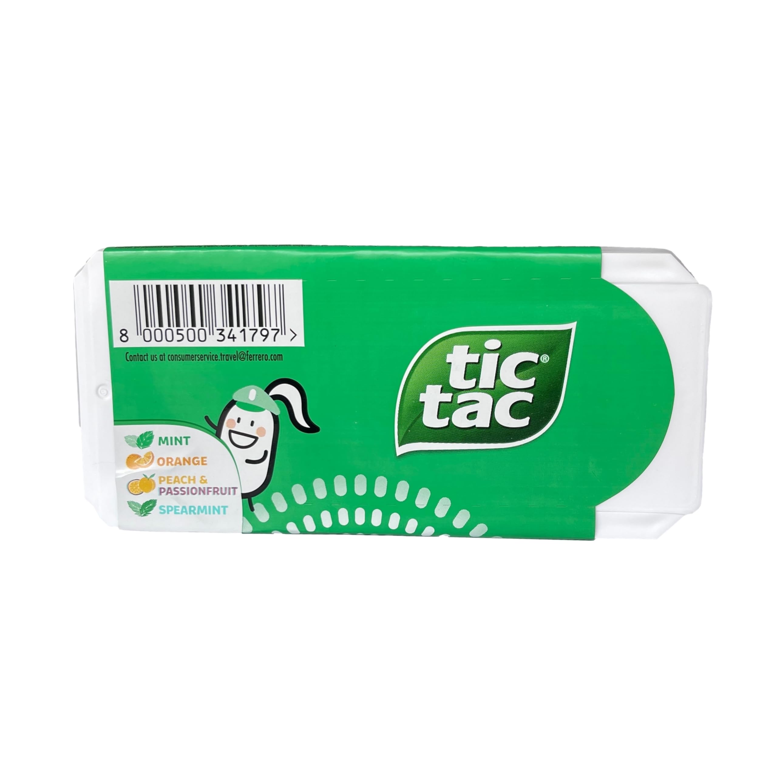 TIC TAC peach mini boxes bring a gentle fruity note for a quick pick-me-up.