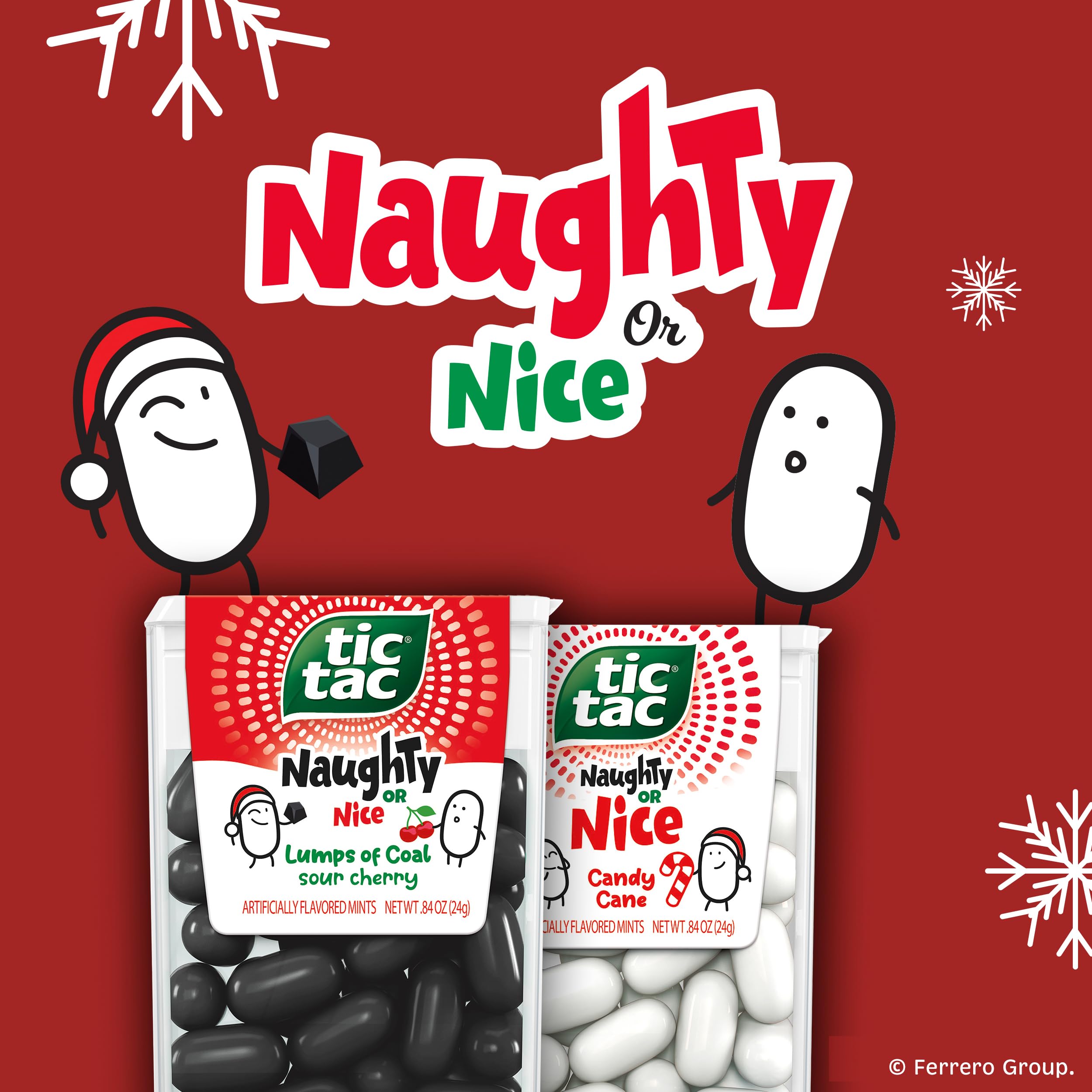 Festive Tic Tac packaging for holiday use and gifting