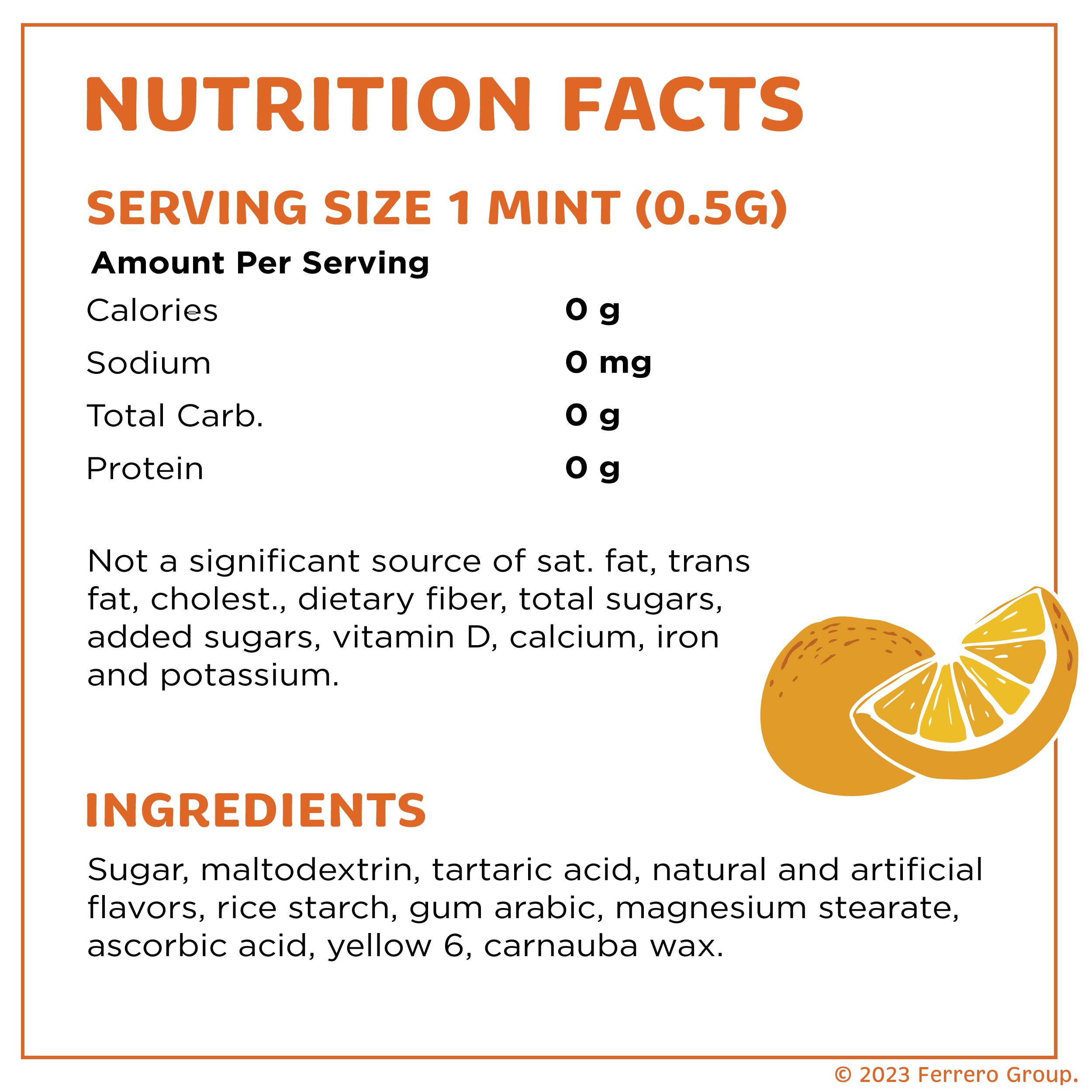 Tic Tac Orange reusable pack with mints for quick pocket refreshment