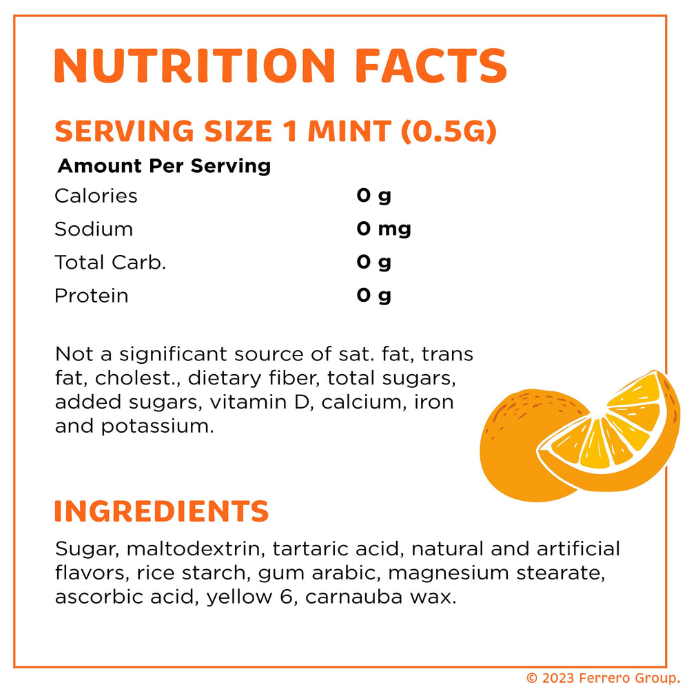 Tic Tac Orange reusable pack with mints for quick pocket refreshment