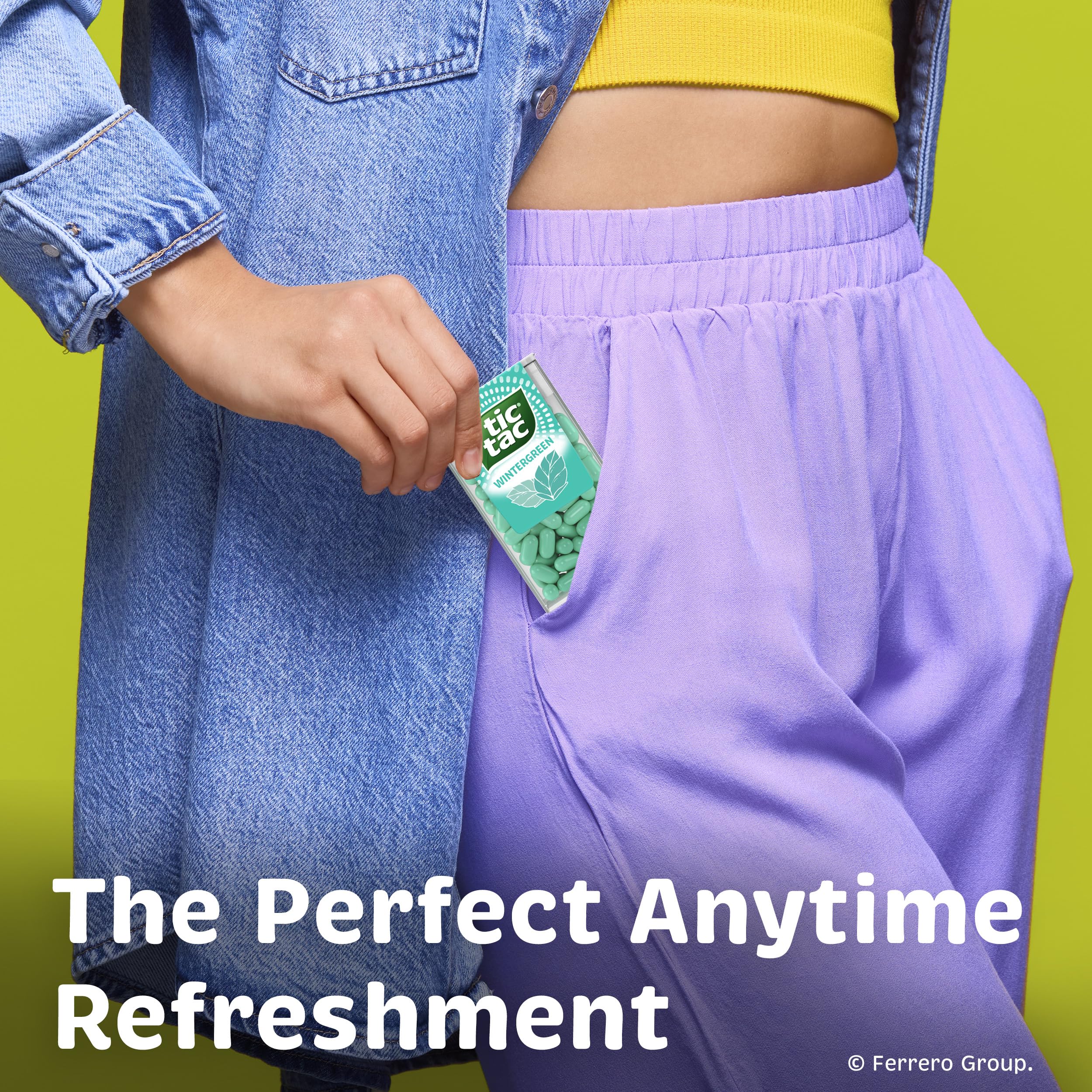 Tic Tac Wintergreen pocket-sized pack designed for on-the-go refreshment