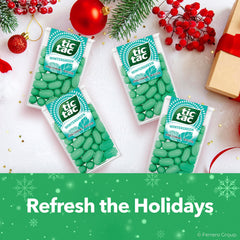 Tic Tac Wintergreen mint close-up showing layered flavor and crisp aroma.