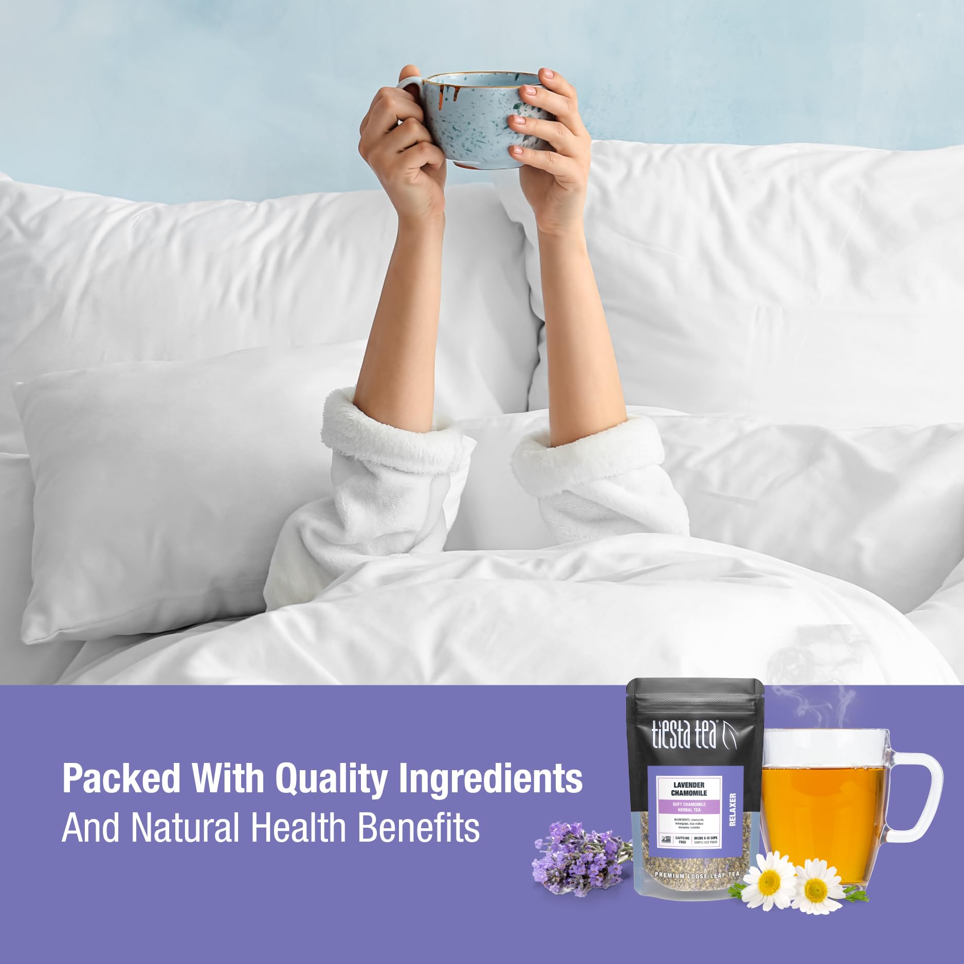 Tiesta Tea 8-Herbal Rooibos Sampler iced tea preparation for refreshing cold drinks.