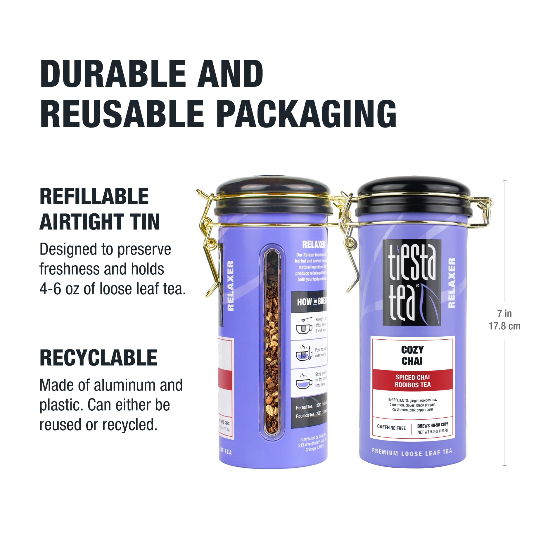 Tiesta Tea airtight storage jar keeps tea fresh