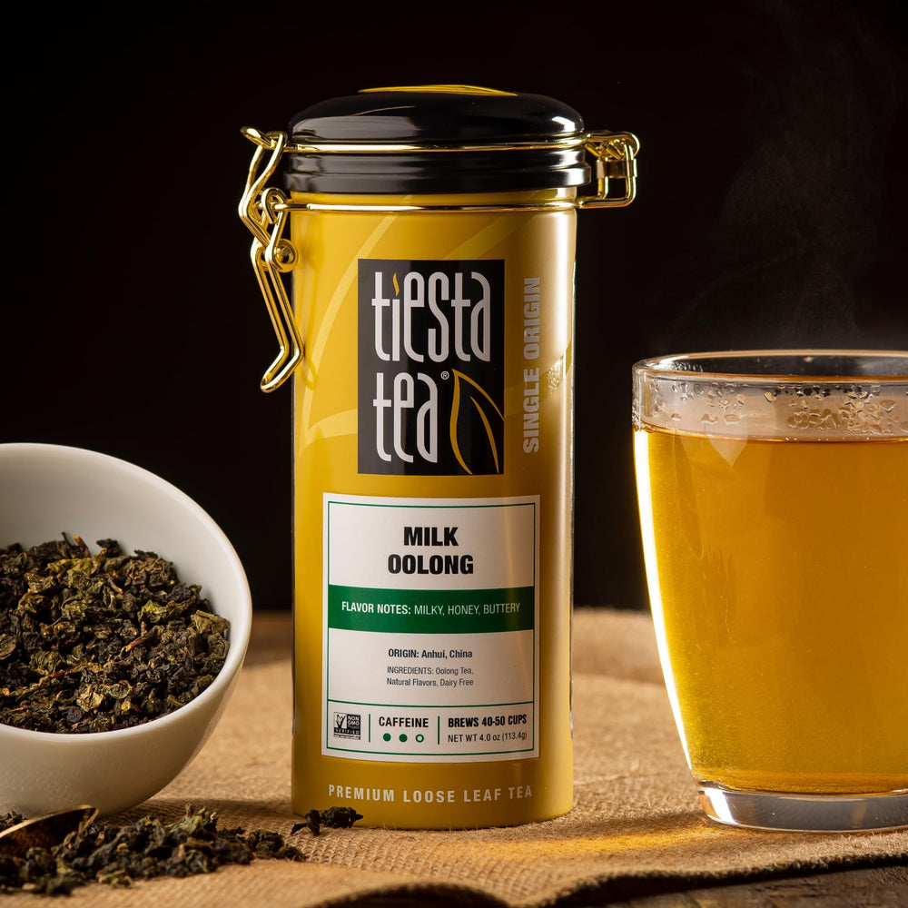 Tiesta Tea Milk Oolong from Anhui showcases natural creamy aroma.