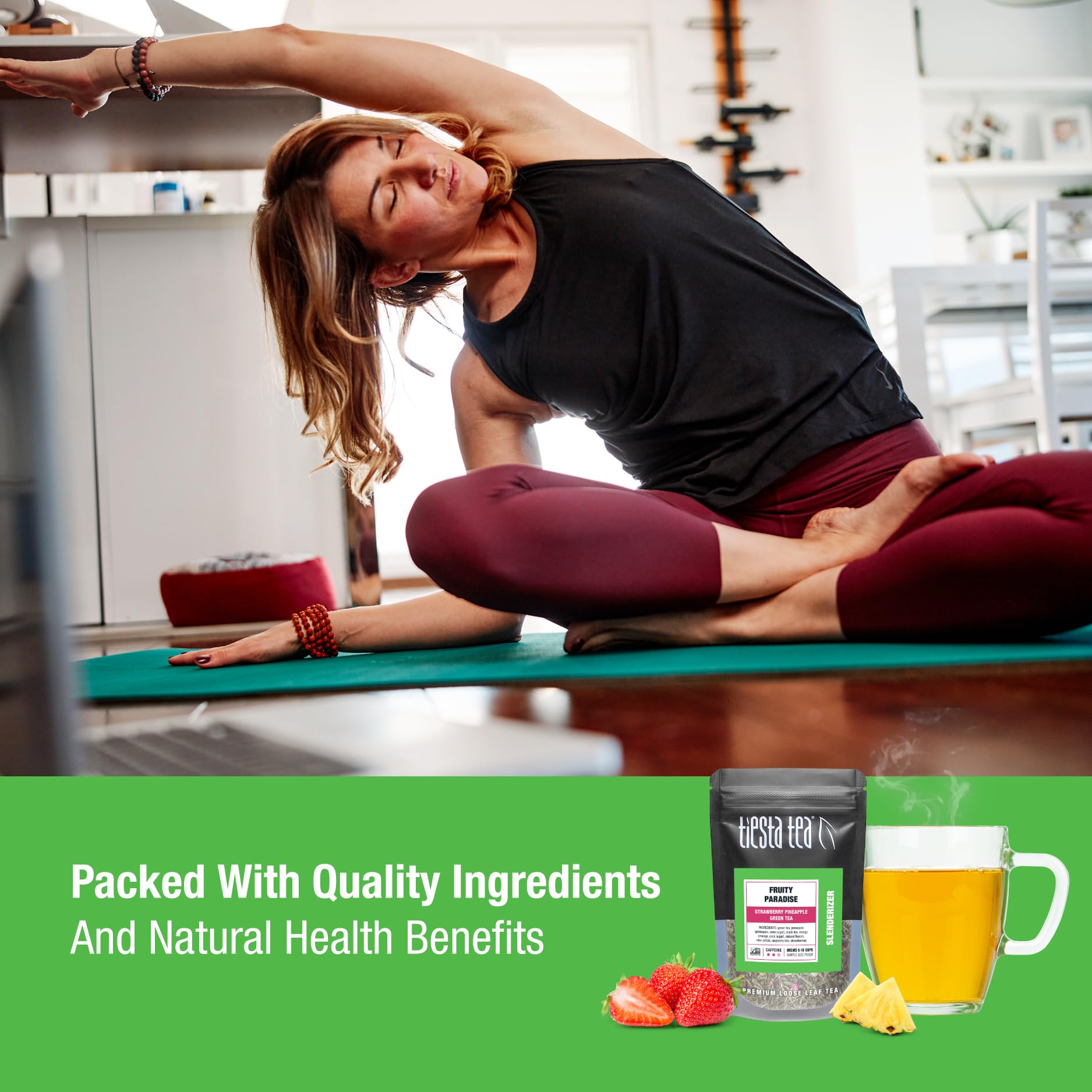 Blackberry Bellini loose tea adds berry notes for refreshing gatherings.