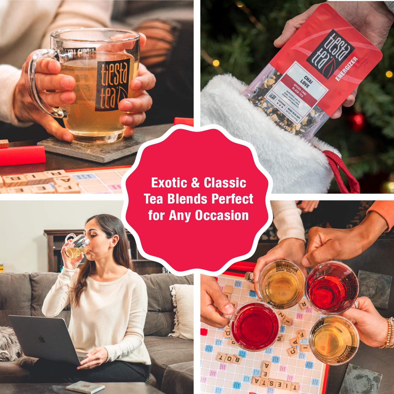 Tiesta Tea Chai Love hot and iced serving options for versatility