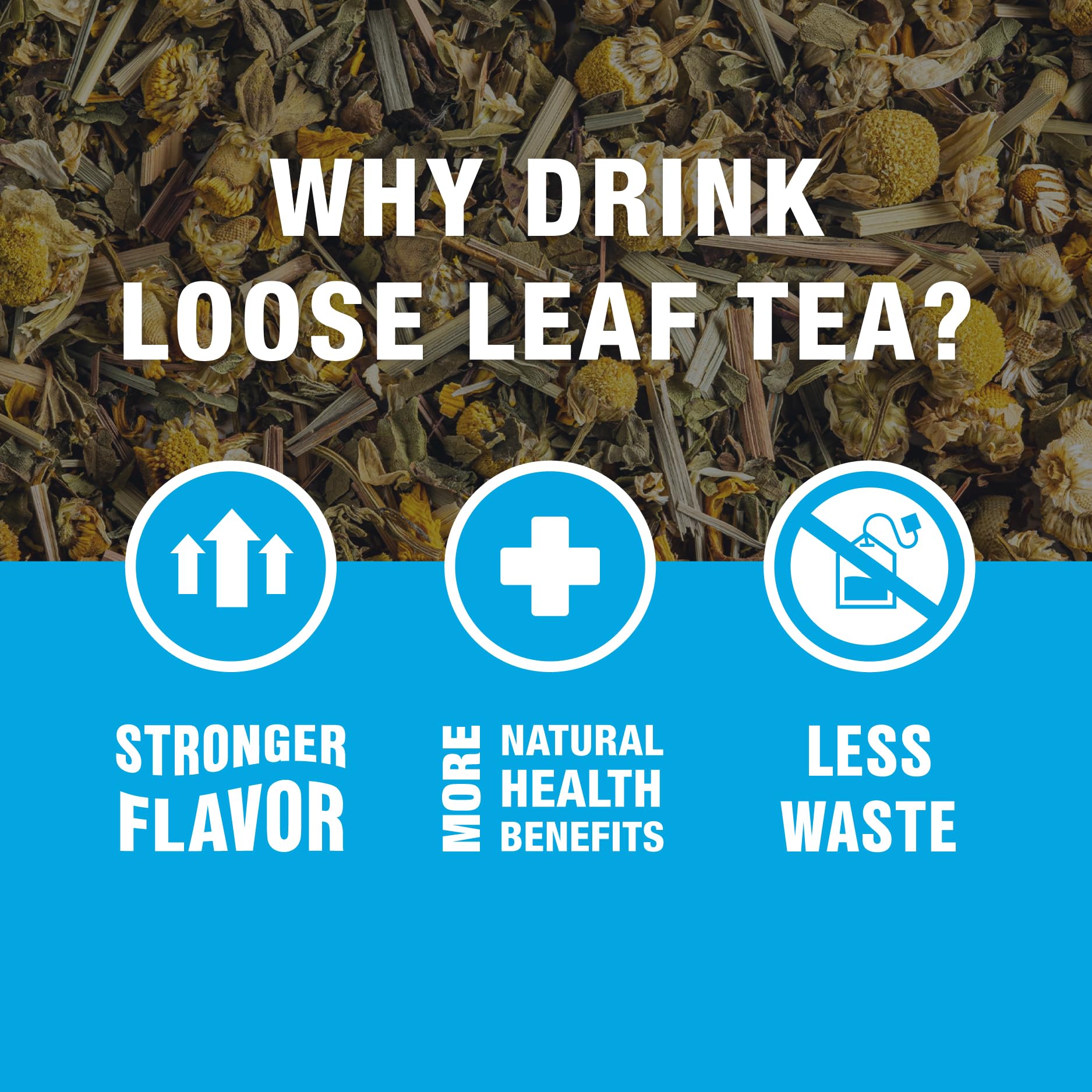 Steam rises from a Tiesta Tea Chamomile Mint cup.